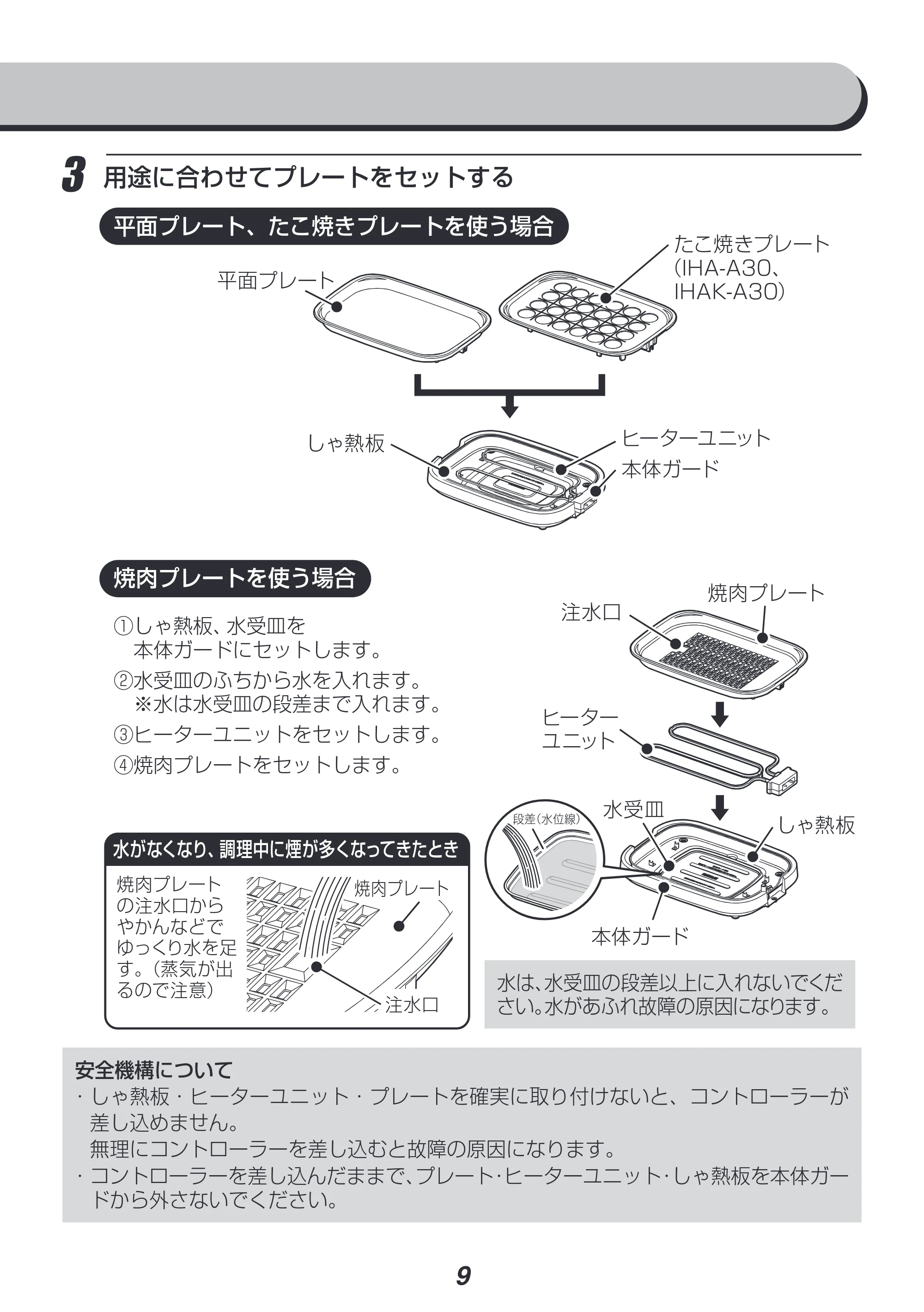 アイリスオーヤマ IHA-A30 取扱説明書 — 原本ページ — 9ページ