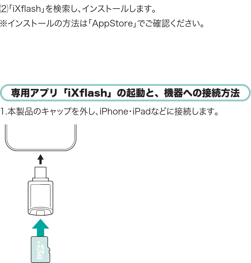 サンワサプライ 400-ADR443 / 400-ADR443P / 400-ADR443W 取扱説明書 — 3.iPhone・iPad での使い方 — 図版 6-1 — 6ページ