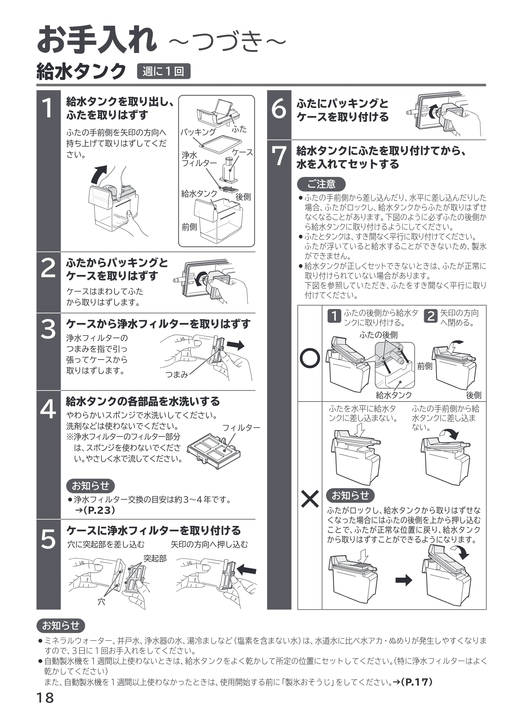 日立 R-V38X / R-V38XL / R-V32X 取扱説明書 — お困りのときは — 図版 18-1 — 18ページ
