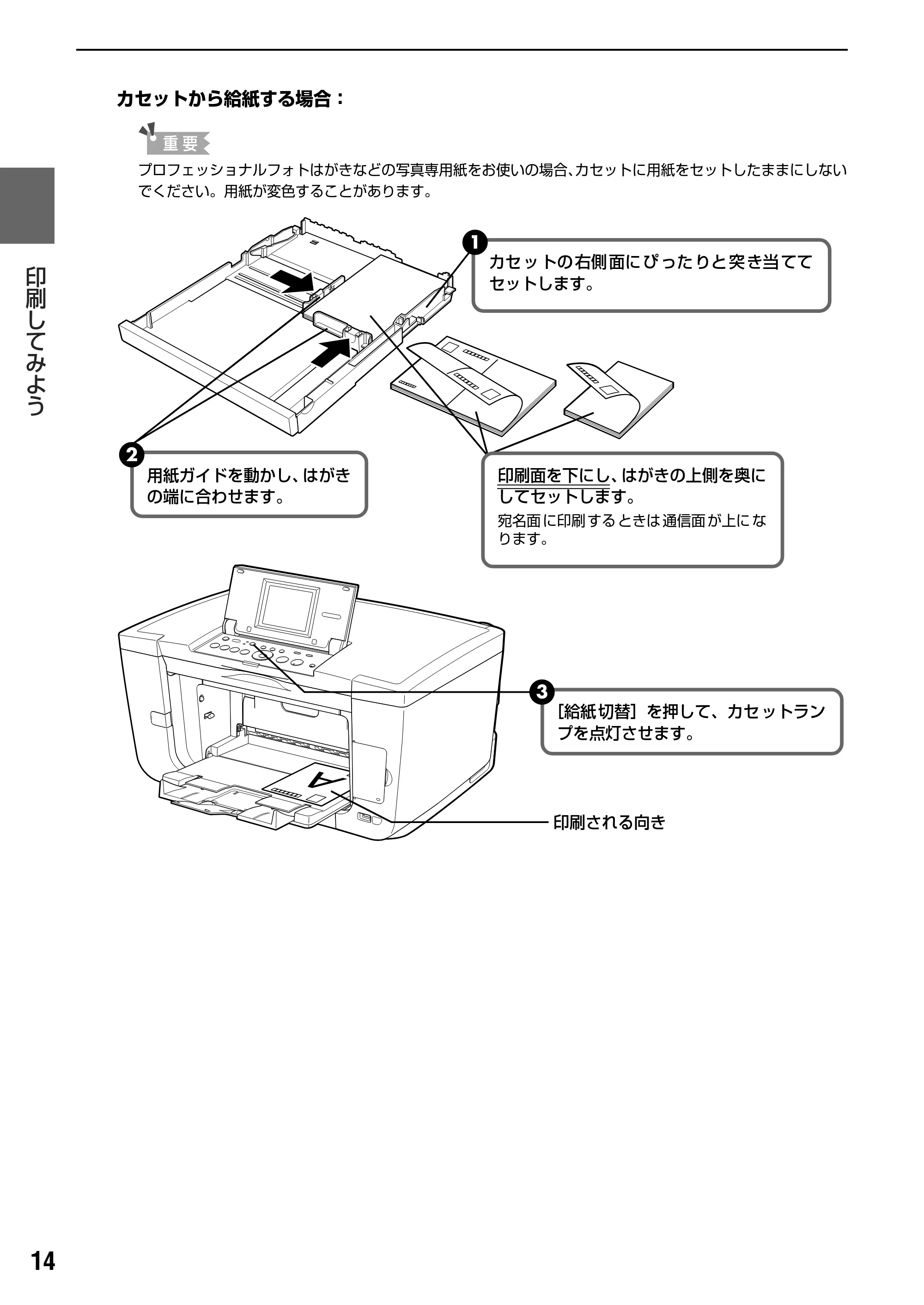 キヤノン PIXUS MP950 操作ガイド（パソコン操作編） （PDF形式／11.24Mバイト） — 封筒のセット方法について — 原本ページ — 16ページ