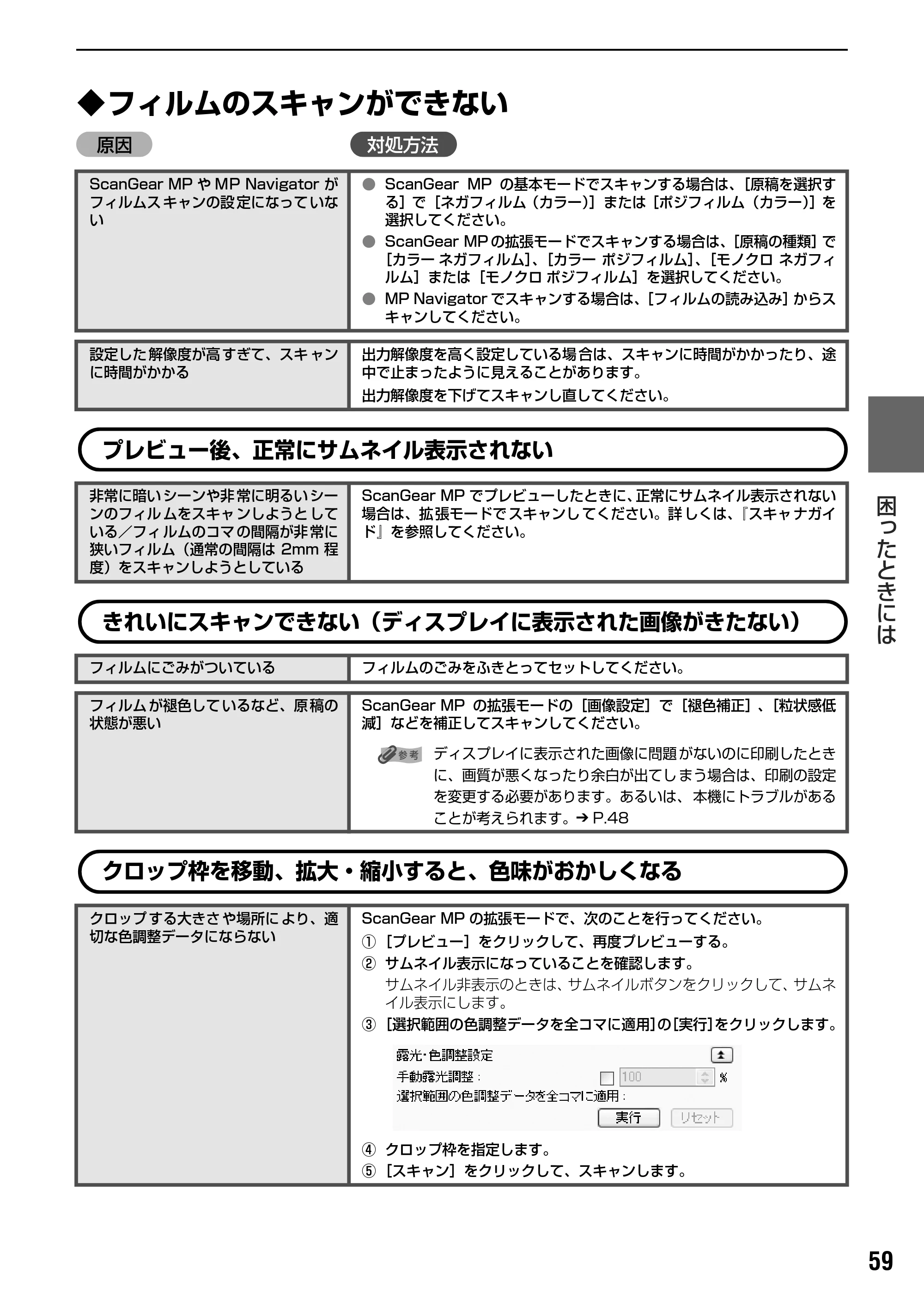 キヤノン PIXUS MP950 操作ガイド（パソコン操作編） （PDF形式／11.24Mバイト） — 原本ページ — 61ページ