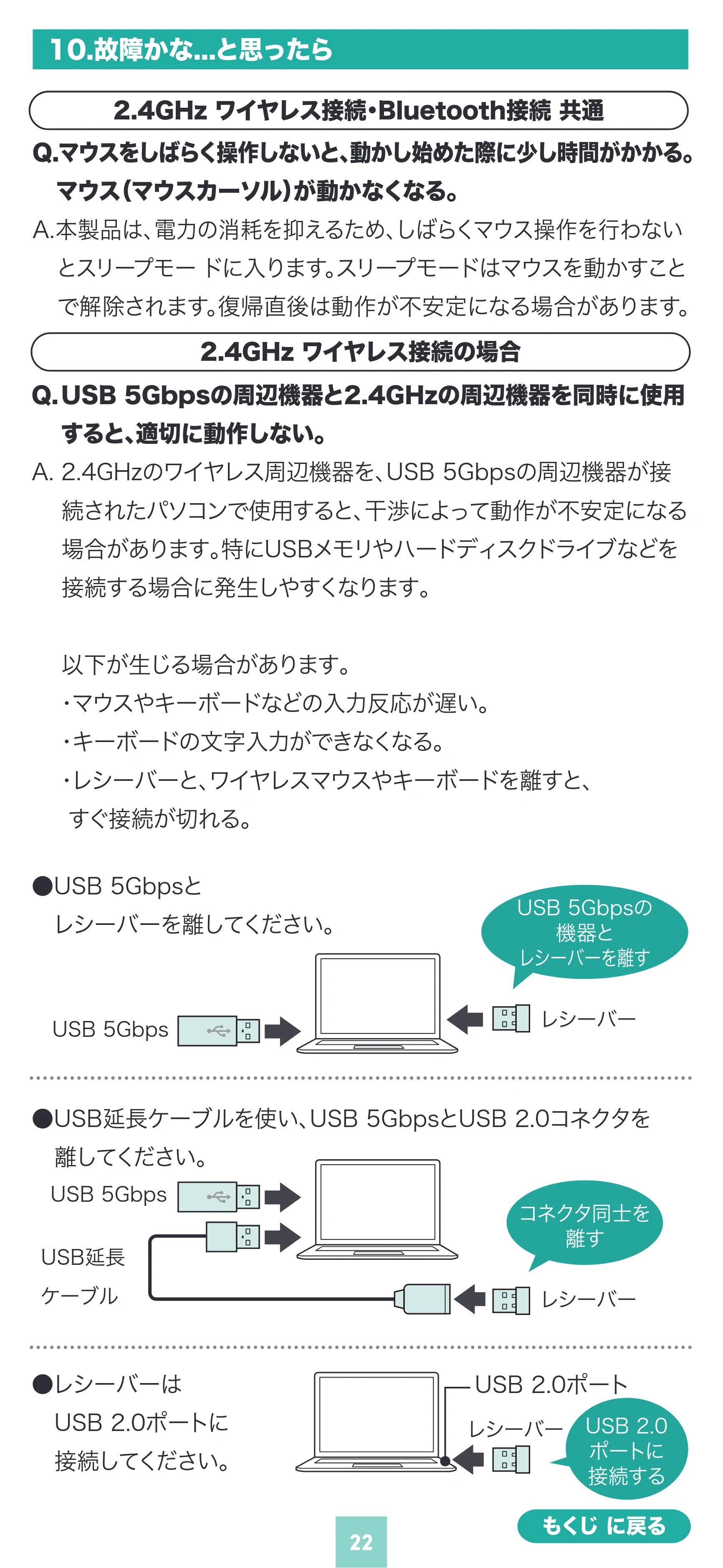 サンワサプライ 400-MAWBS227BK 取扱説明書 — 原本ページ — 22ページ