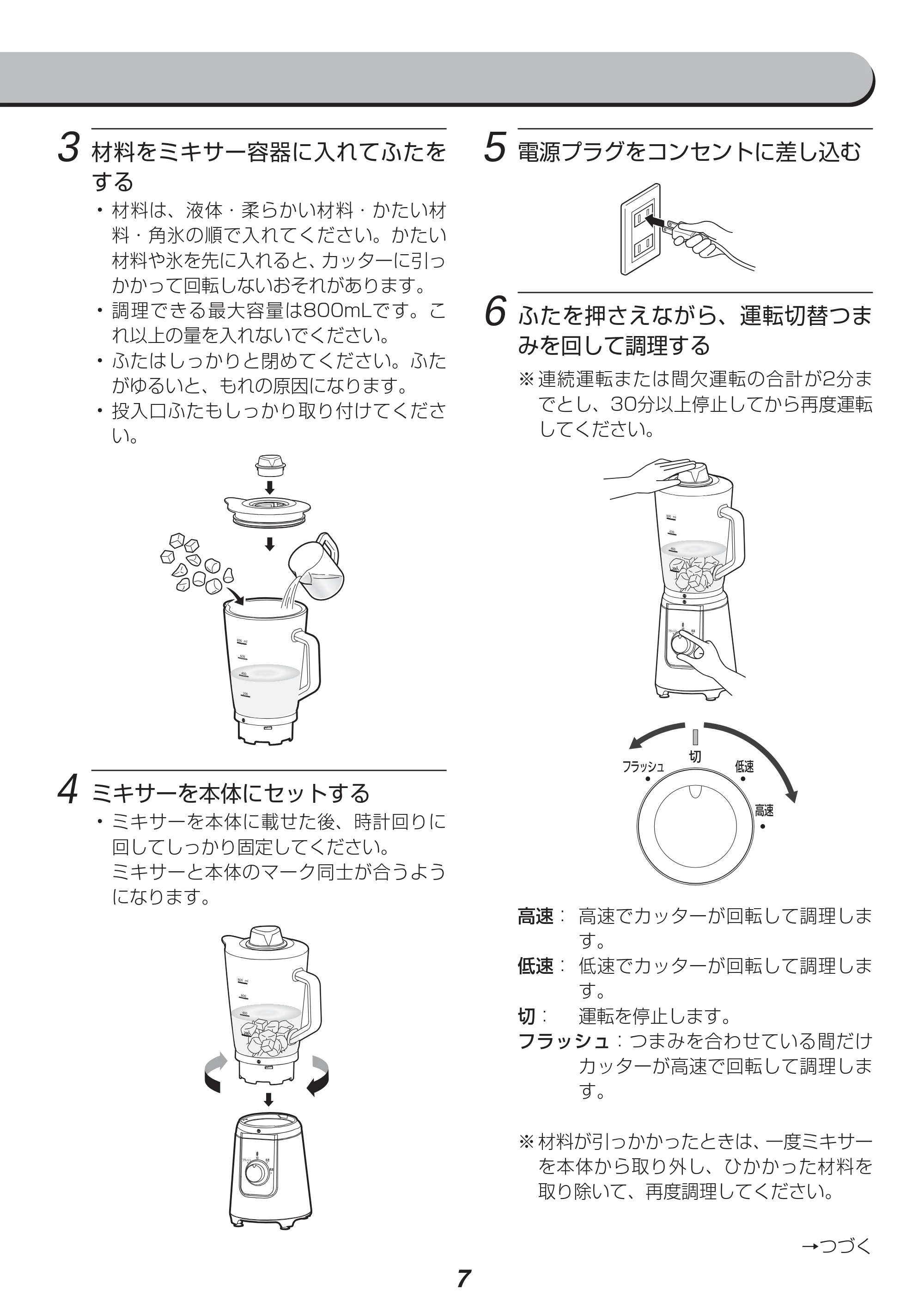 アイリスオーヤマ IJM-M800 取扱説明書 — 原本ページ — 7ページ