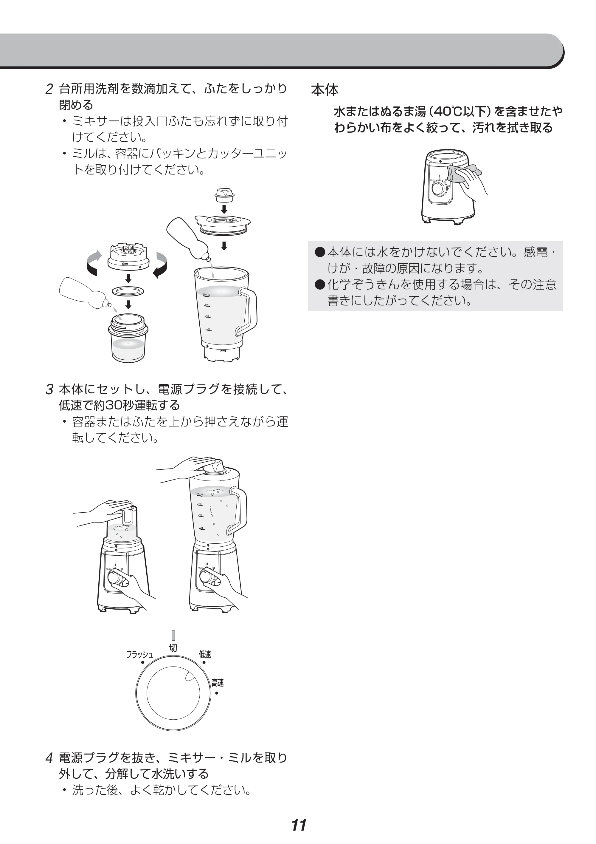 アイリスオーヤマ IJM-M800 取扱説明書 — 原本ページ — 11ページ