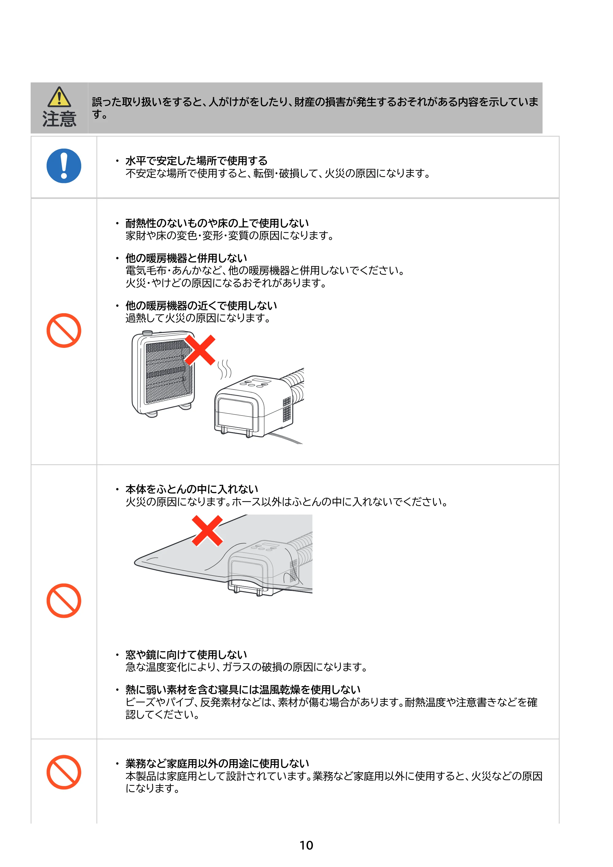 アイリスオーヤマ JSK-W10 取扱説明書 — 原本ページ — 10ページ
