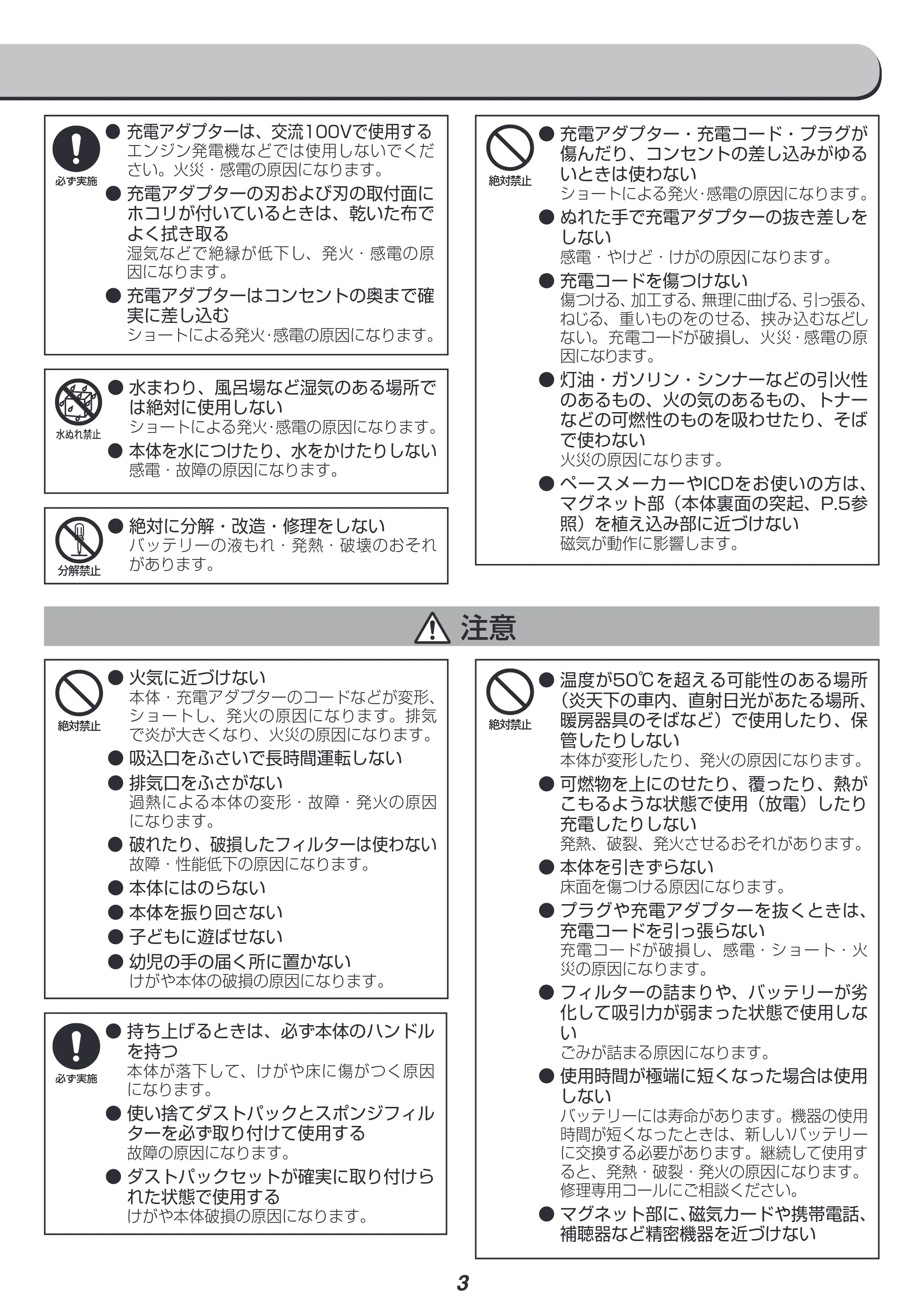 アイリスオーヤマ IC-SLDC4-WPG 取扱説明書 — 原本ページ — 3ページ