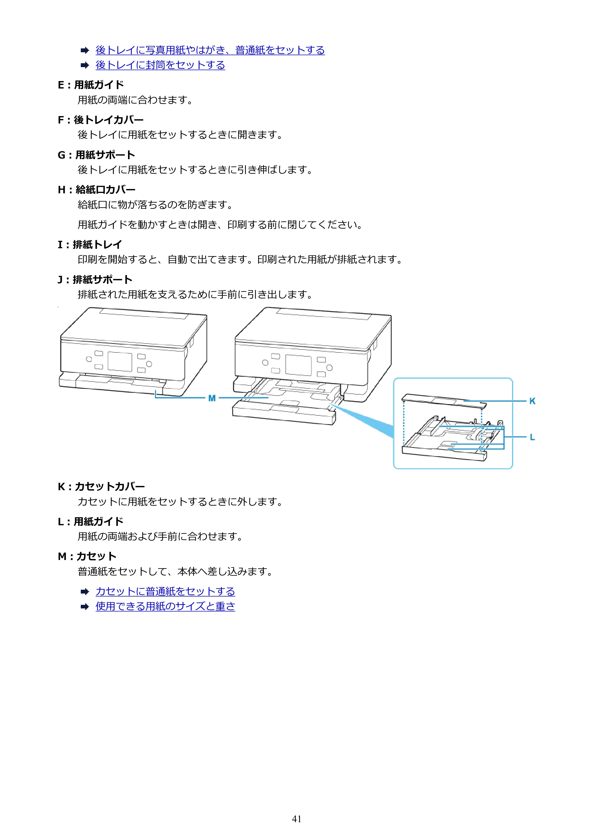 キヤノン PIXUS TS7630 オンラインマニュアル PDF版 2025年10月22日掲載（PDF：4.3MB） — 原本ページ — 41ページ