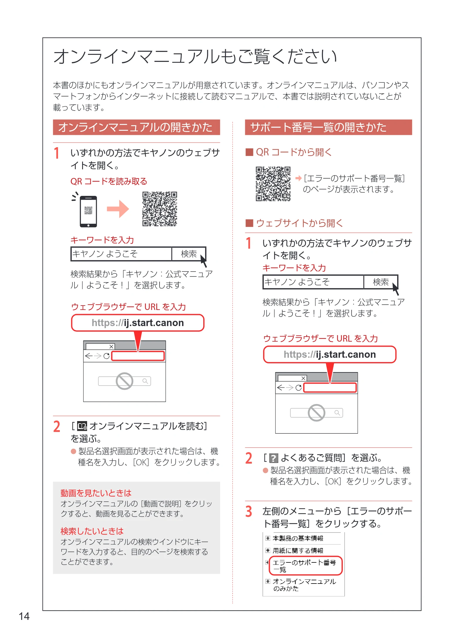 キヤノン G1330 設置・基本操作マニュアル 2022年11月10日掲載(PDF:4.98MB) — オンラインマニュアルもご覧ください — 図版 16-1 — 16ページ