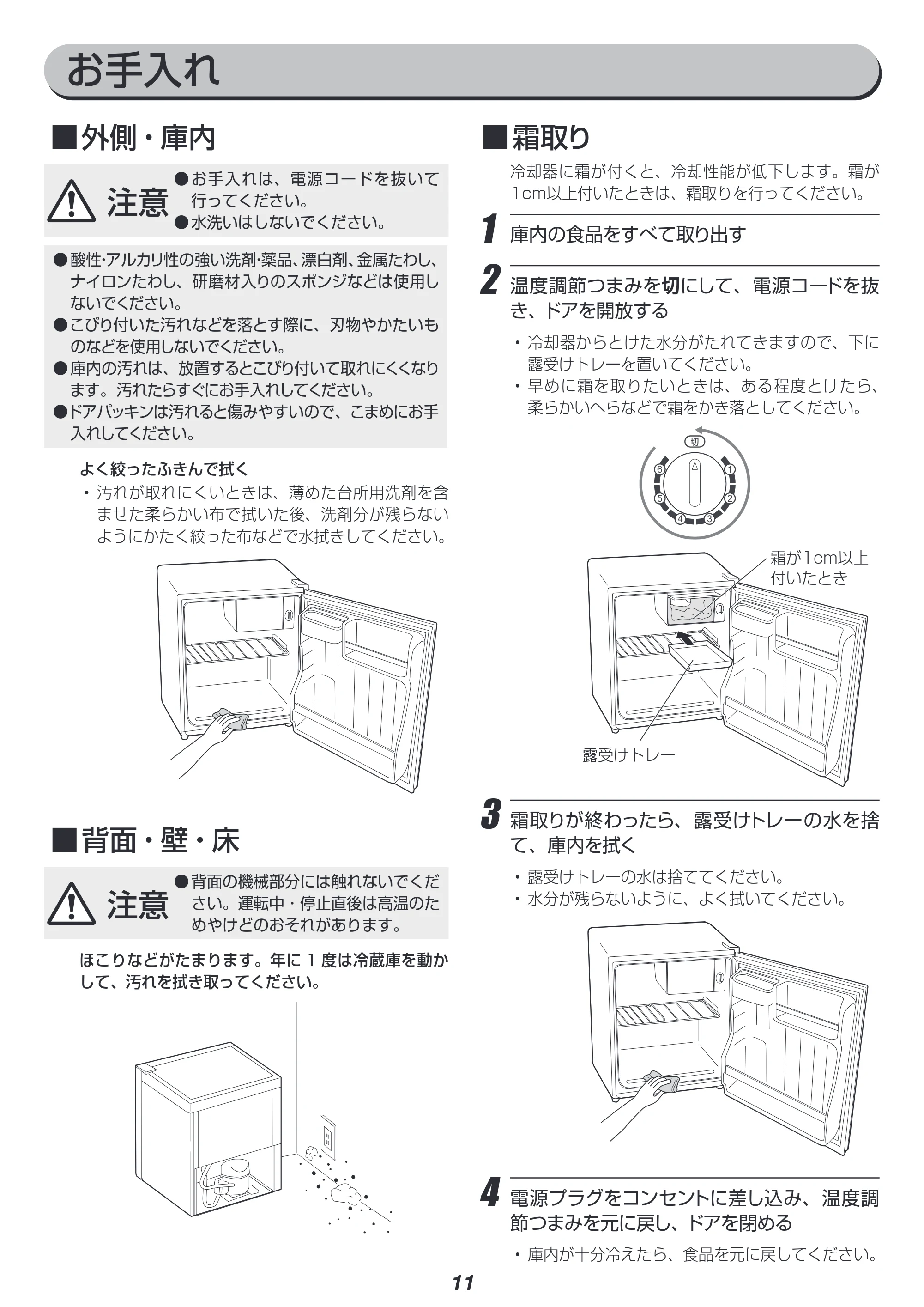 アイリスオーヤマ KRSD-5A 取扱説明書 — 原本ページ — 11ページ
