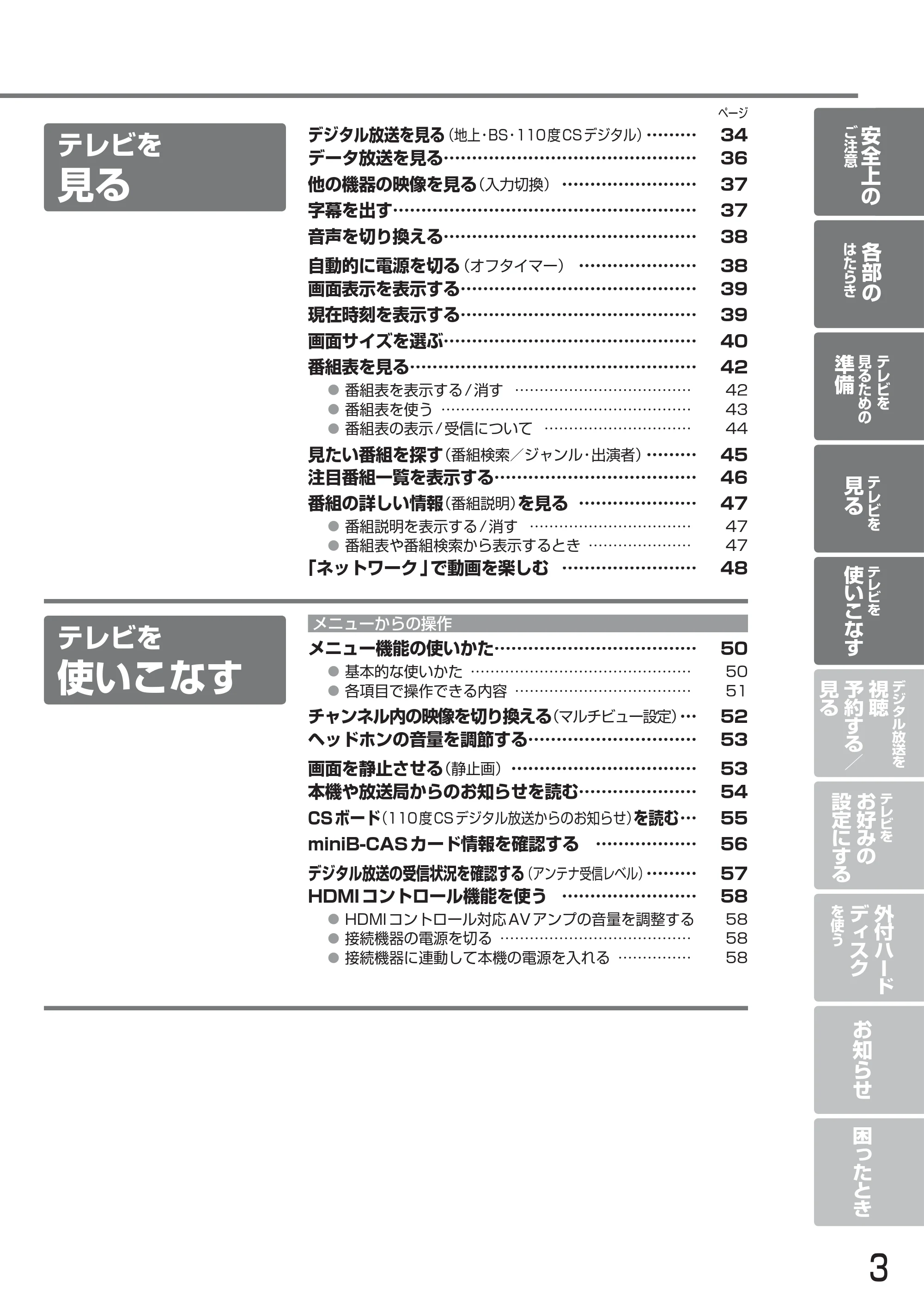 日立 L24-A3 取扱説明書 — 原本ページ — 3ページ