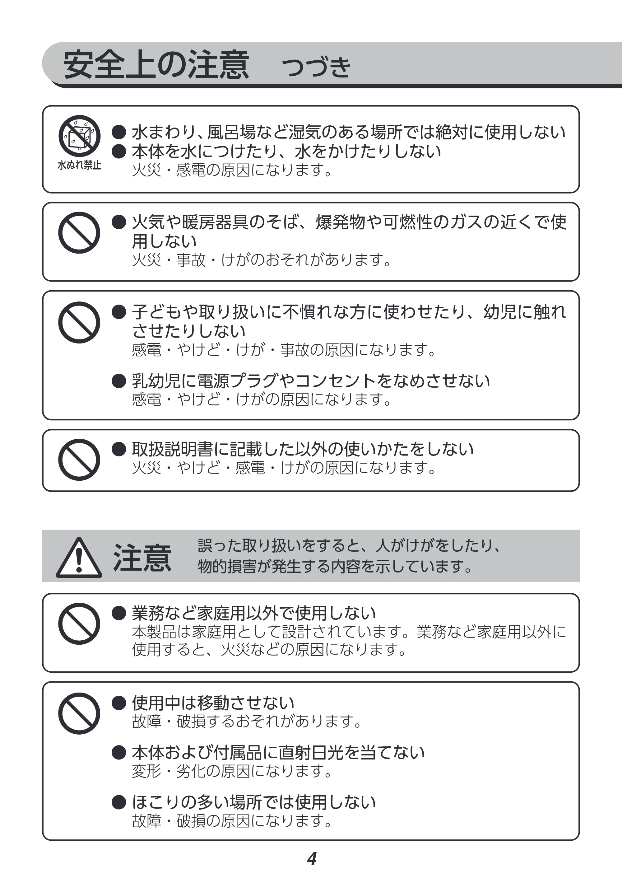 アイリスオーヤマ VPF-S50 取扱説明書 — 原本ページ — 4ページ