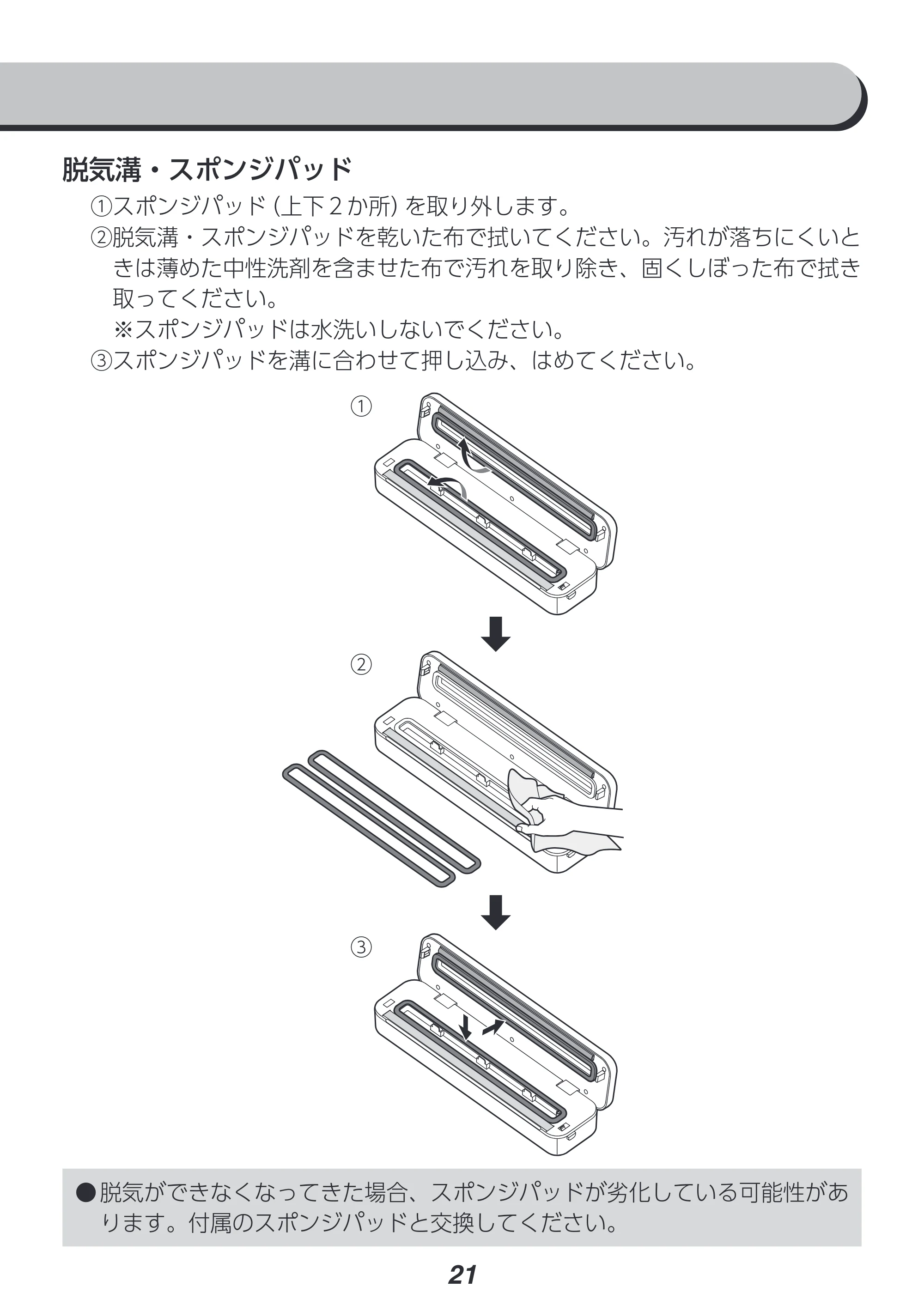 アイリスオーヤマ VPF-S50 取扱説明書 — 原本ページ — 21ページ