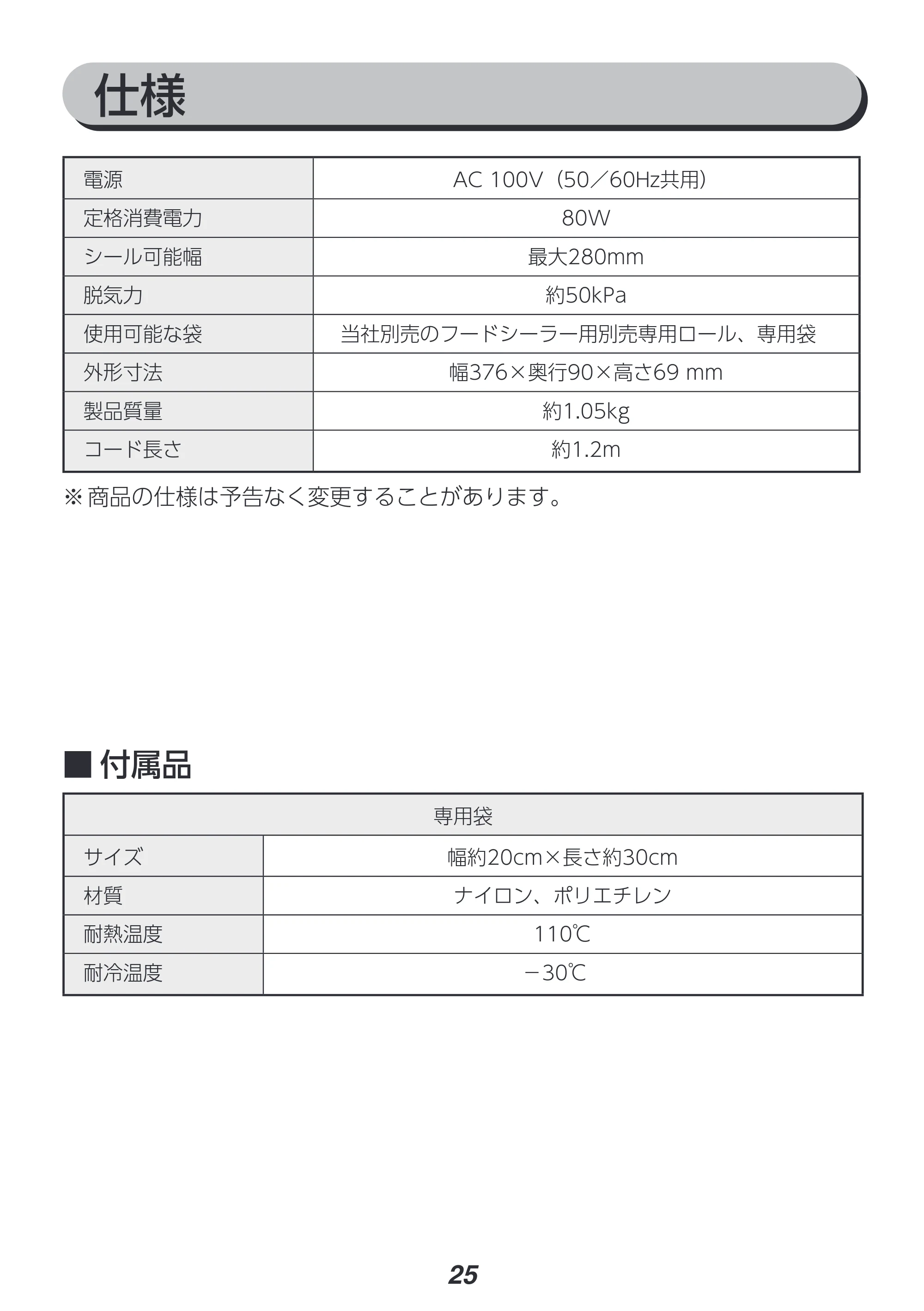 アイリスオーヤマ VPF-S50 取扱説明書 — 原本ページ — 25ページ
