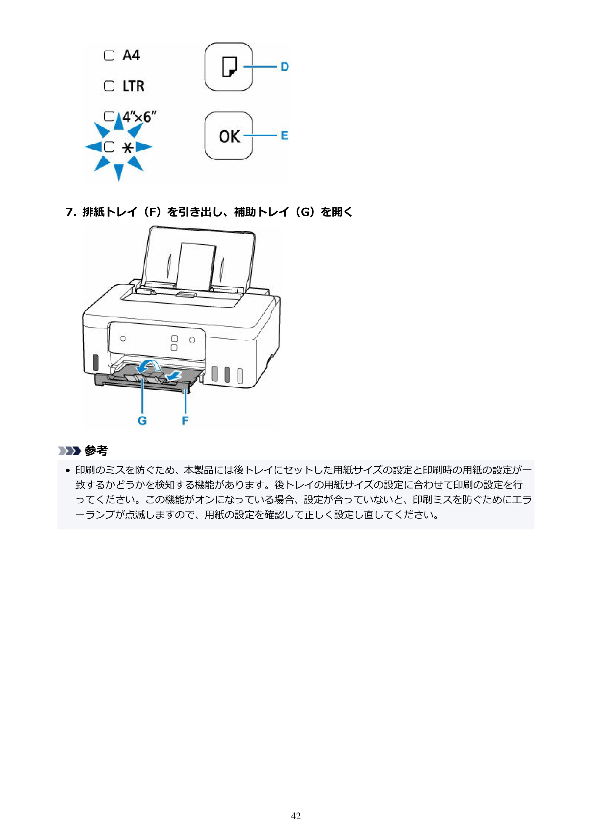 キヤノン G1330 G1330 (PDF) オンラインマニュアル 取扱説明書 2026年3月19日掲載（PDF：3.4MB） — 原本ページ — 42ページ