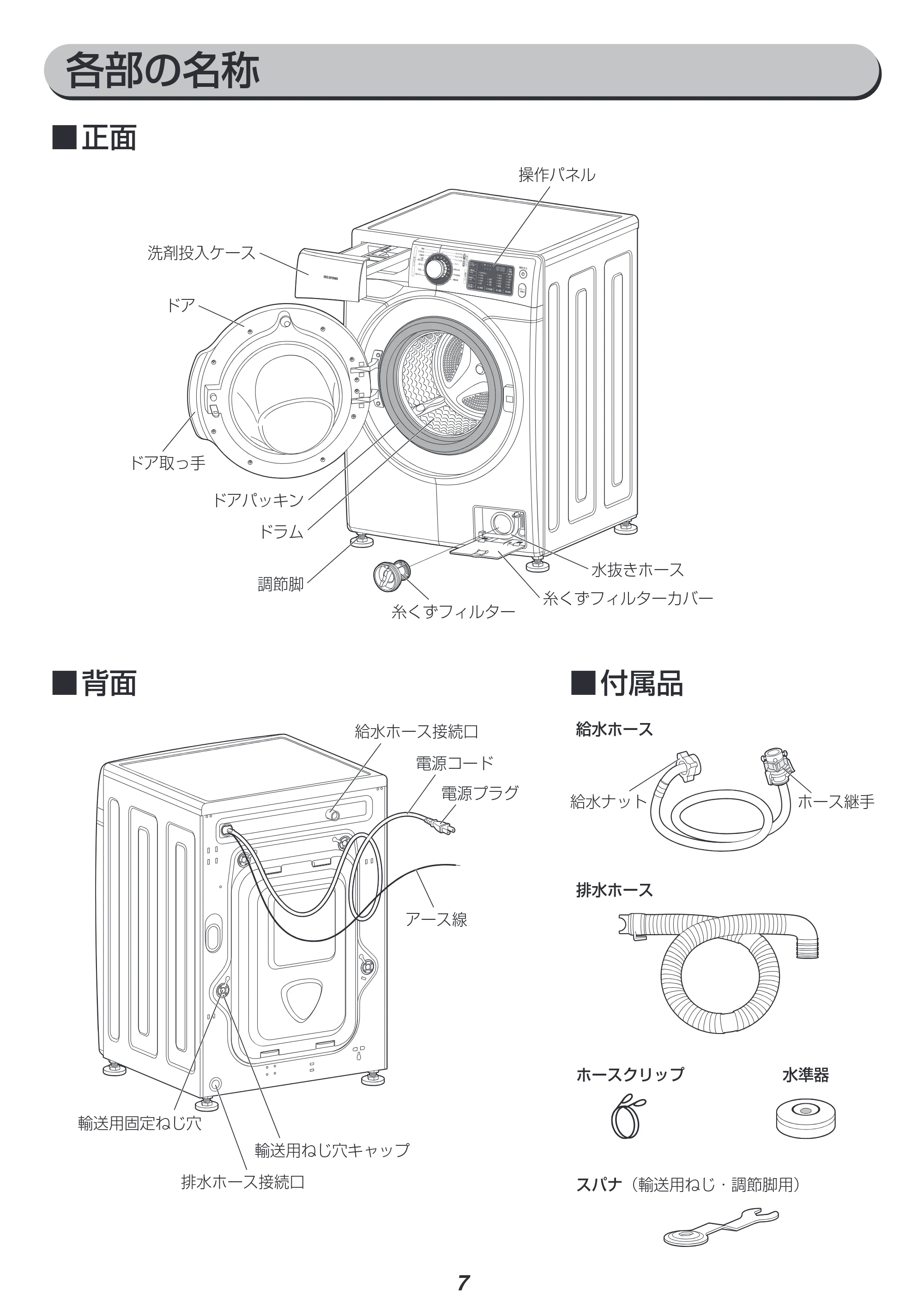 アイリスオーヤマ FL71-W 取扱説明書 — 原本ページ — 7ページ
