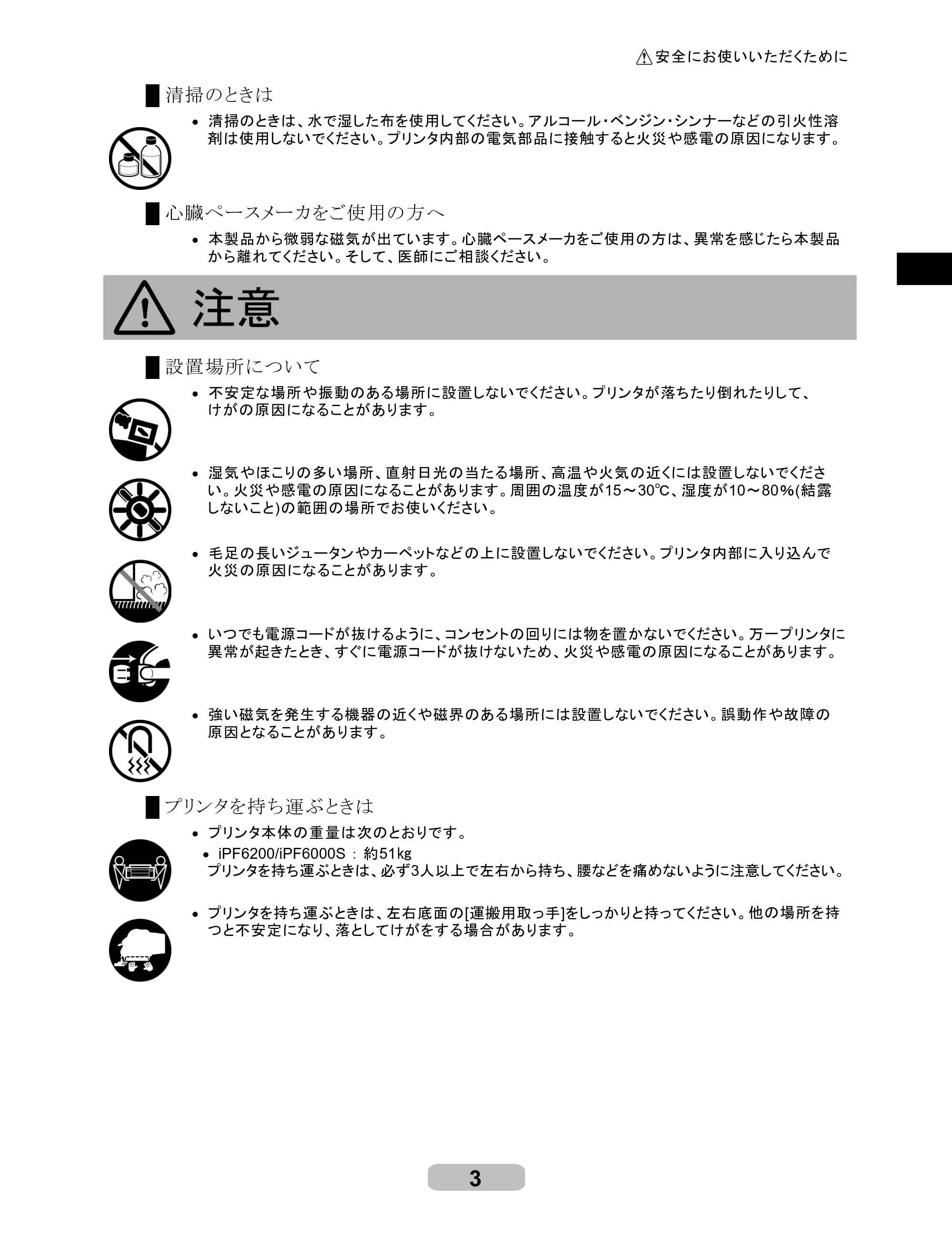 キヤノン iPF6000S/6200 リファレンスガイド （PDF形式／5.73Mバイト） — 原本ページ — 3ページ