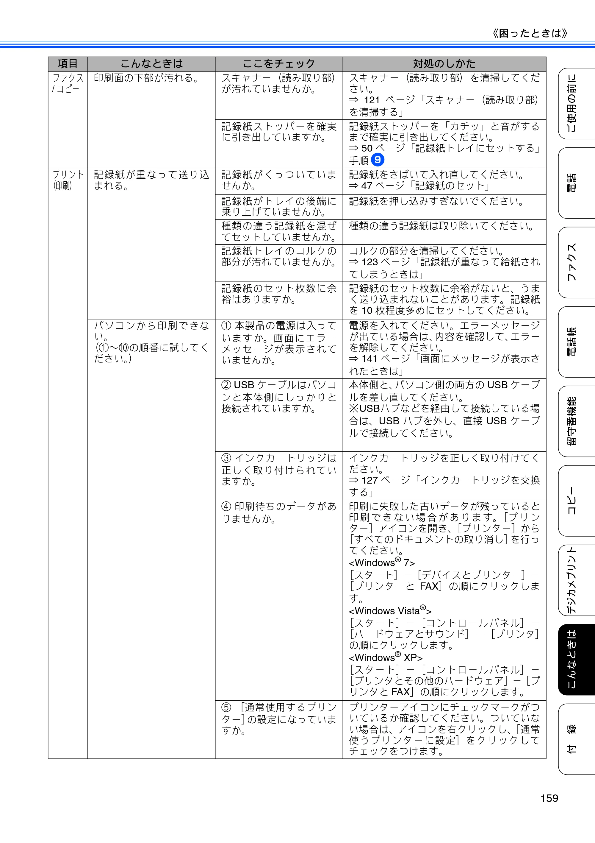 ブラザー MFC-J705D / MFC-J705DW ユーザーズガイド ～基本編～ — 原本ページ — 161ページ