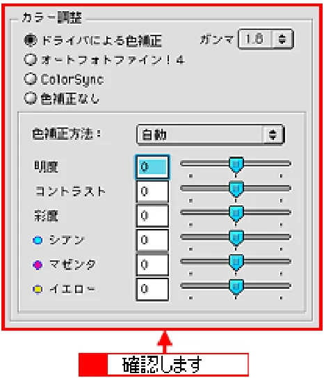 エプソン CC-550L ユーザーズガイド(Macintosh版) — 印刷がぼやける、にじむ、濃い 77 — 図版 77-1 — 77ページ