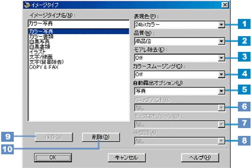 エプソン CC-550L ユーザーズガイド(Macintosh版) — イメージタイプ — 図版 165-1 — 165ページ