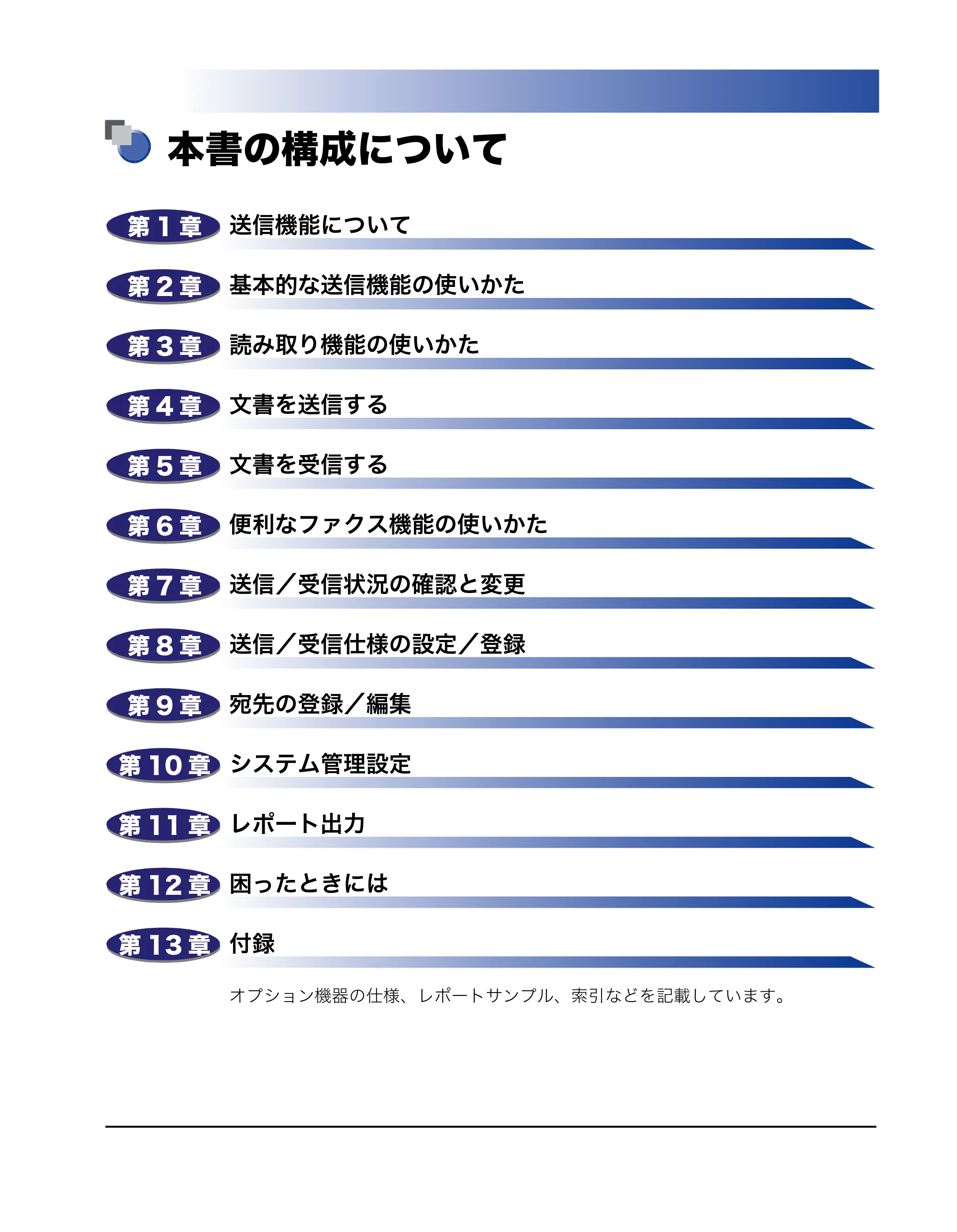 キヤノン MF7455DN/MF7430D 送信／ファクスガイド 2016年1月28日掲載（PDF：12.2MB） — 本書の構成について — 原本ページ — 3ページ