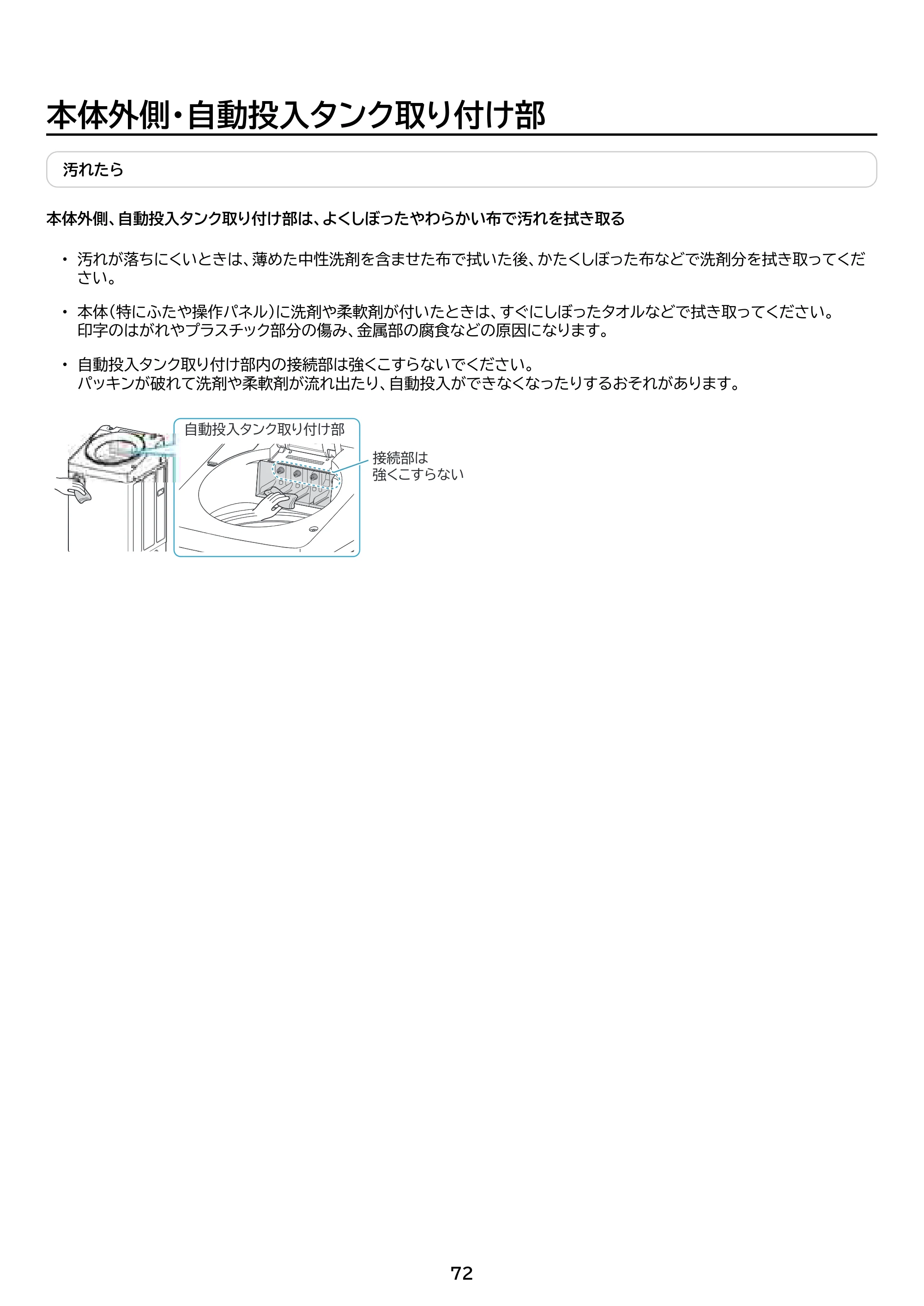 アイリスオーヤマ TCW-80A01 取扱説明書 — 原本ページ — 72ページ