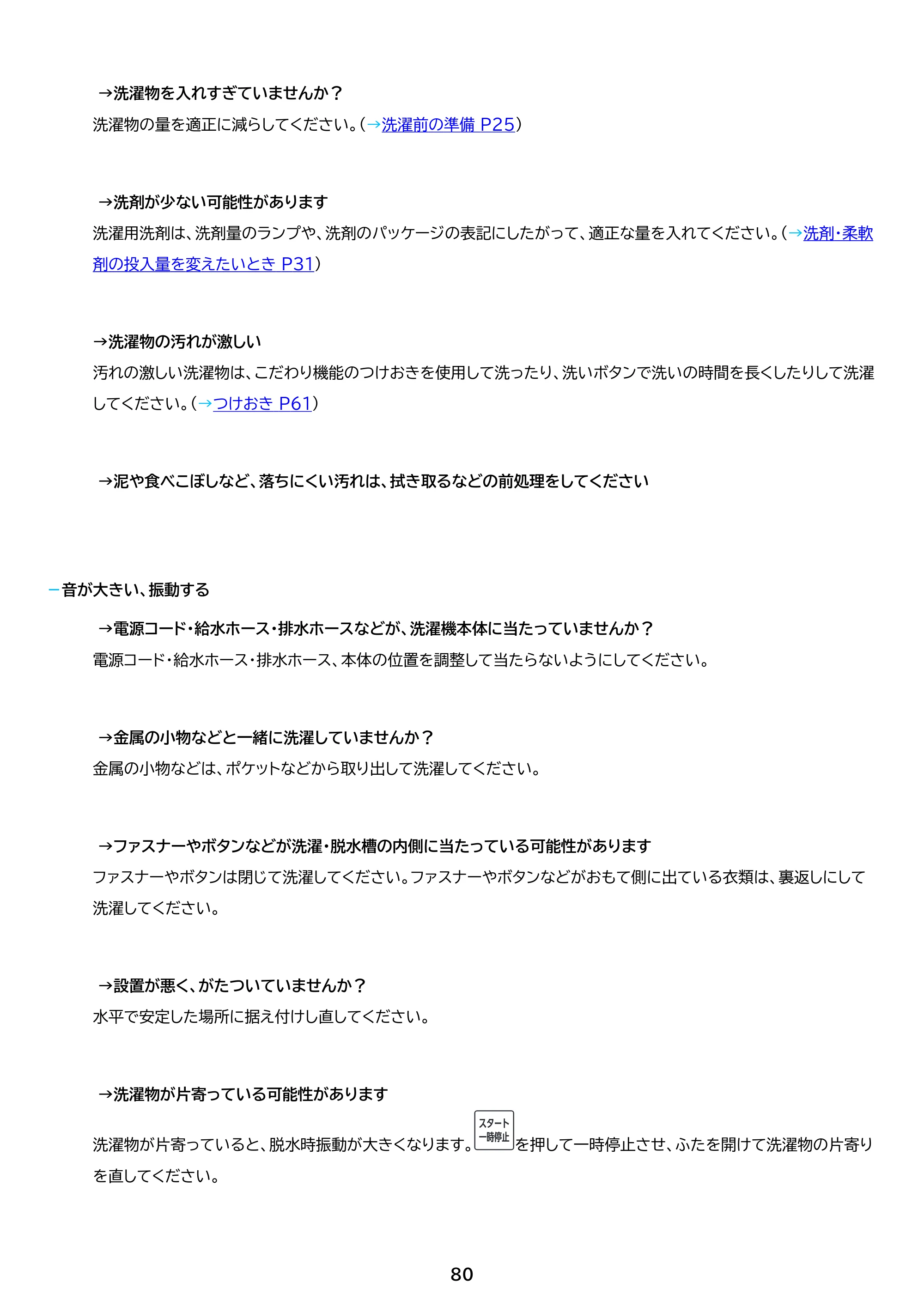 アイリスオーヤマ TCW-80A01 取扱説明書 — 原本ページ — 80ページ