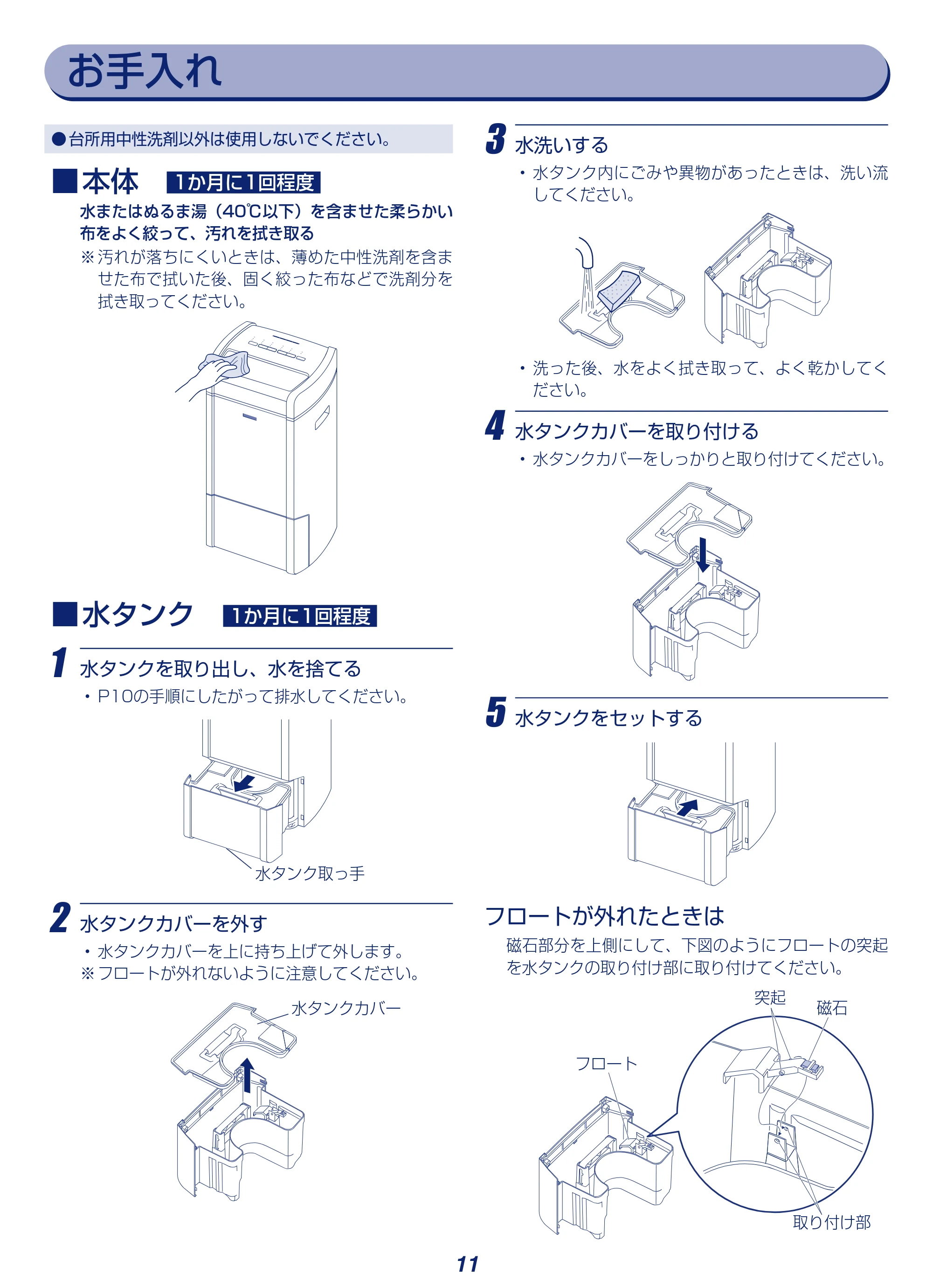 アイリスオーヤマ KIJH-L160 取扱説明書 — 原本ページ — 11ページ