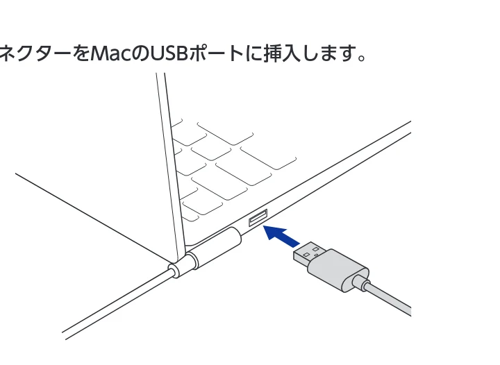 エレコム MR-ICA001BK ユーザーズマニュアル — ⵎ本製品のUSBコネクターをMacのUSBポートに挿入します。 — 図版 12-1 — 12ページ