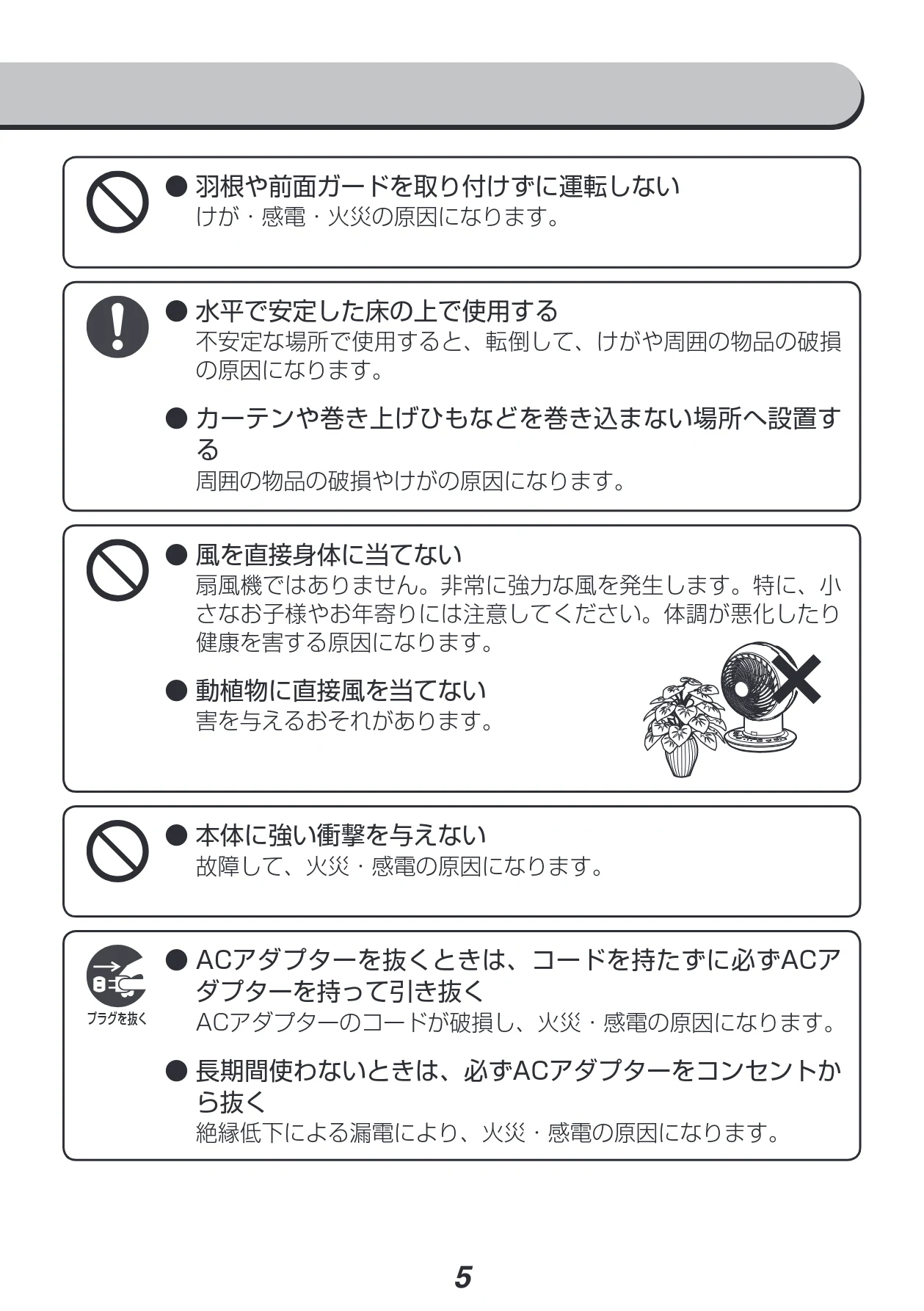 アイリスオーヤマ KCF-SDC151T 取扱説明書 — 図版 5-1 — 5ページ