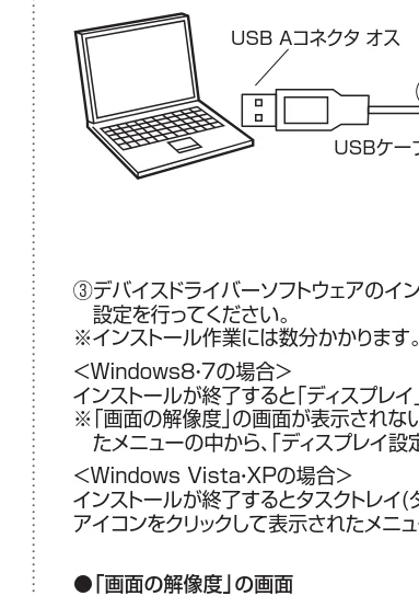 サンワサプライ AD-USB23HD 取扱説明書 — ① ② — 図版 1-3 — 1ページ