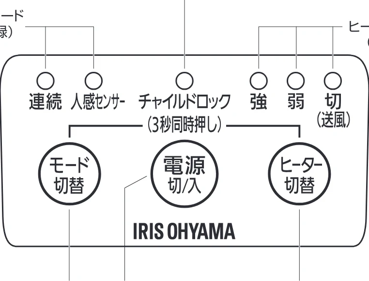 アイリスオーヤマ JCH-M082T 取扱説明書 — 使いかた(連続モード) — 図版 8-1 — 8ページ