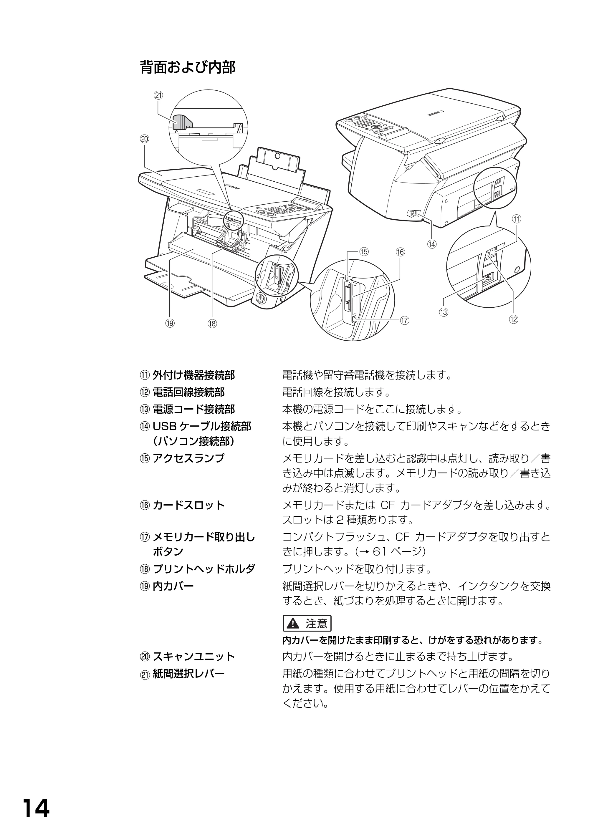 キヤノン PIXUS MP390 基本操作ガイド （PDF形式／5.39Mバイト） — 原本ページ — 16ページ