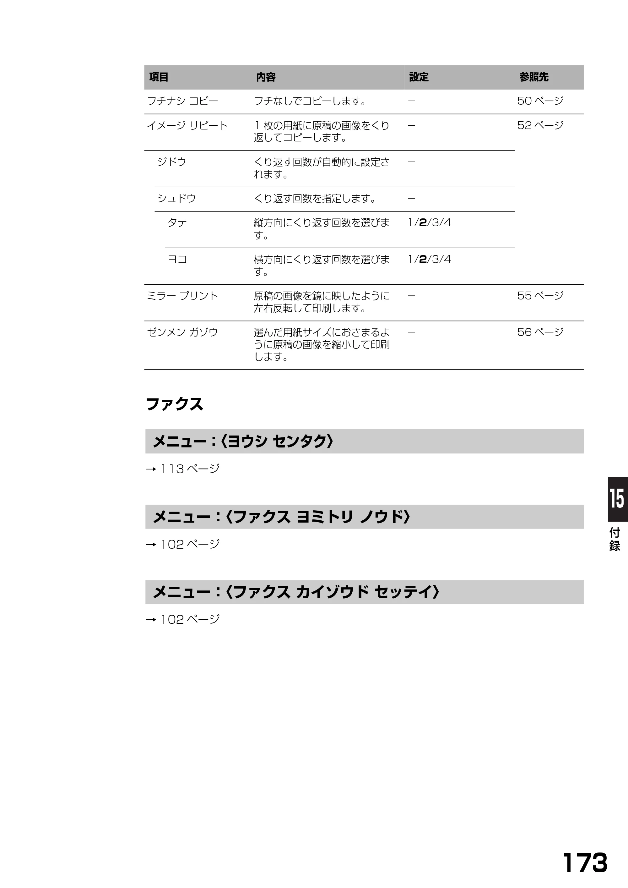 キヤノン PIXUS MP390 基本操作ガイド （PDF形式／5.39Mバイト） — ファクス — 原本ページ — 175ページ