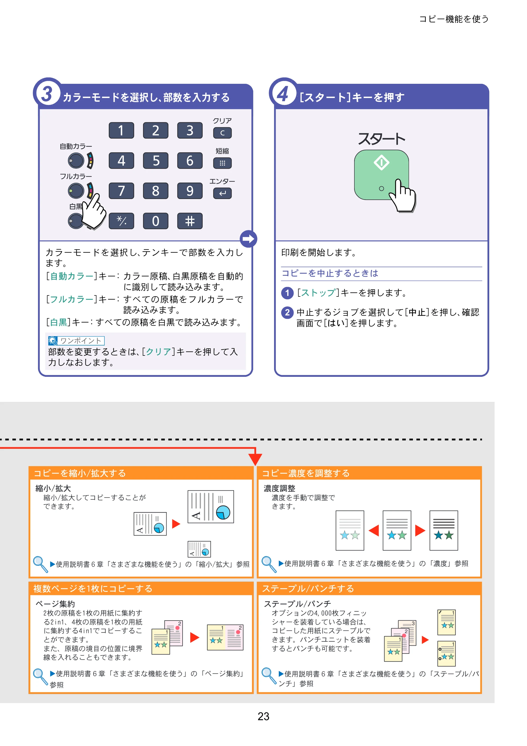 京セラ TASKalfa 6551ci / TASKalfa 7551ci TASKalfa 7551ci/6551ci クイックガイド — 原本ページ — 23ページ