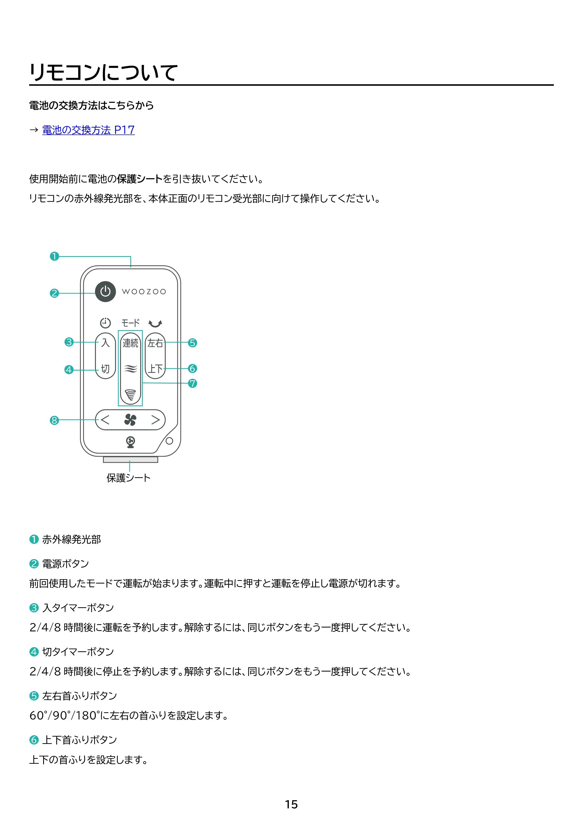 アイリスオーヤマ KCF-SDC183T 取扱説明書 — 原本ページ — 15ページ