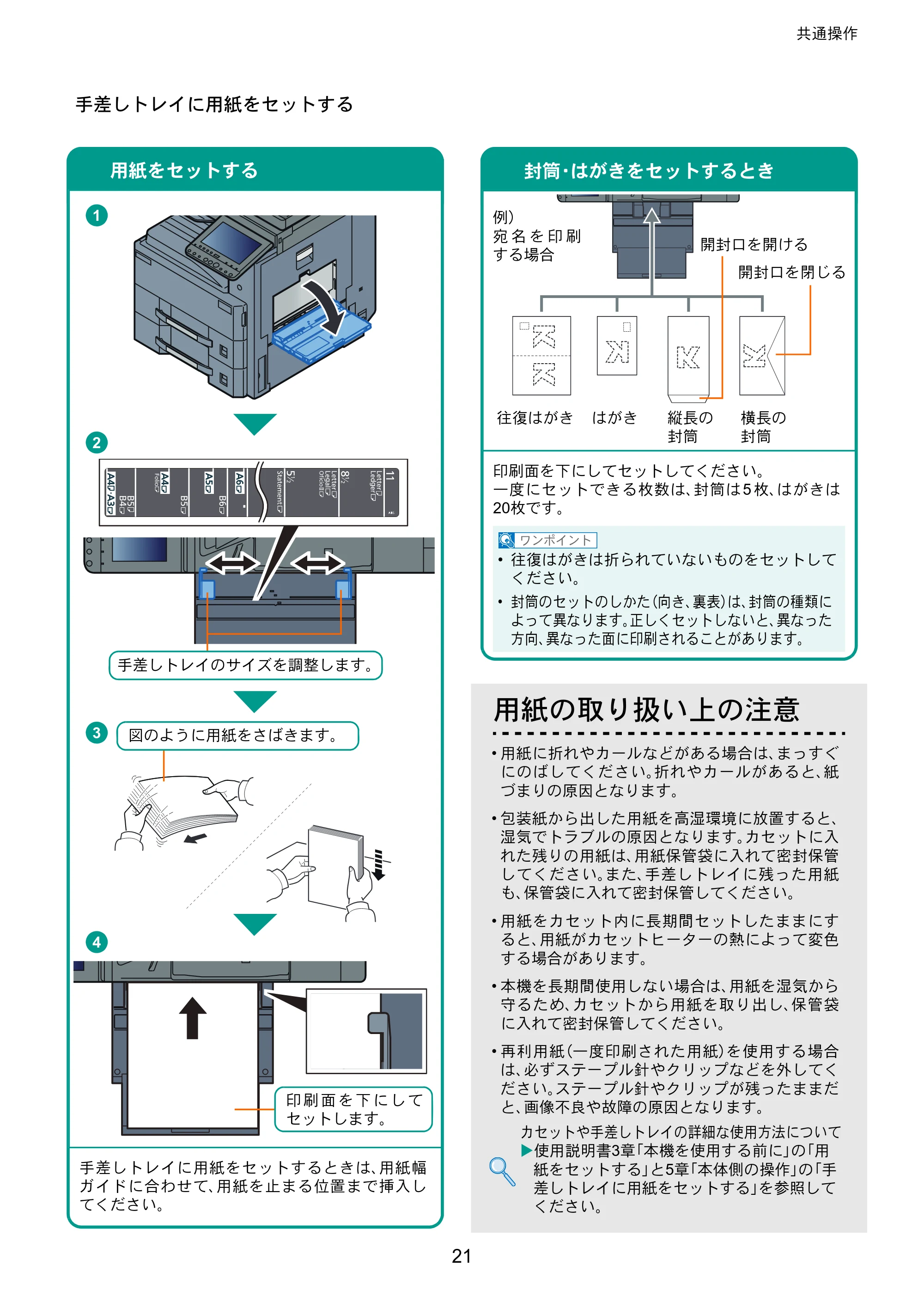 京セラ TASKalfa 3011i / TASKalfa 3511i TASKalfa 3511i/3011i クイックガイド — 原本ページ — 21ページ