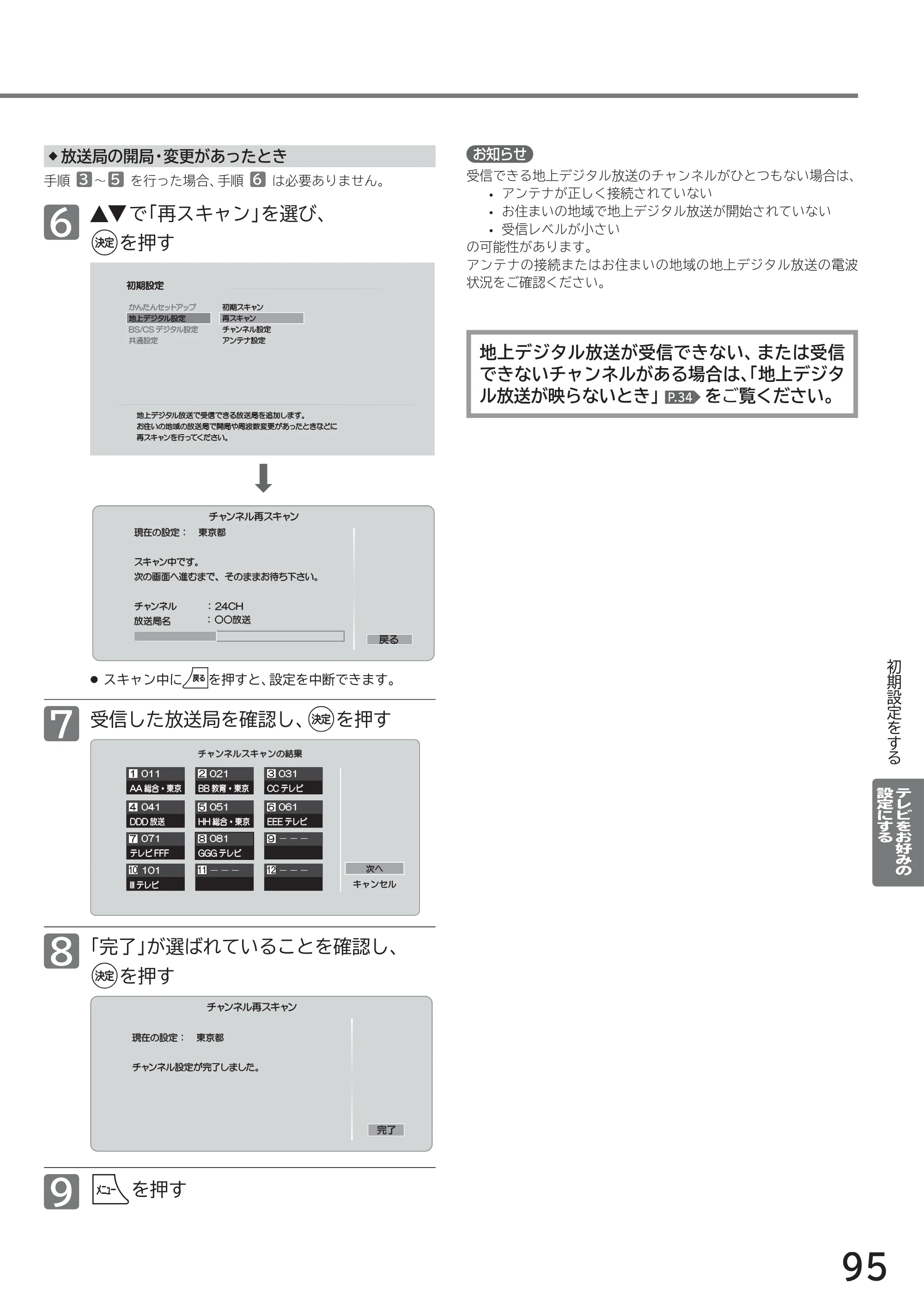 日立 L40-A5 / L32-A5 / L24-A5 取扱説明書 — お知らせ — 原本ページ — 95ページ