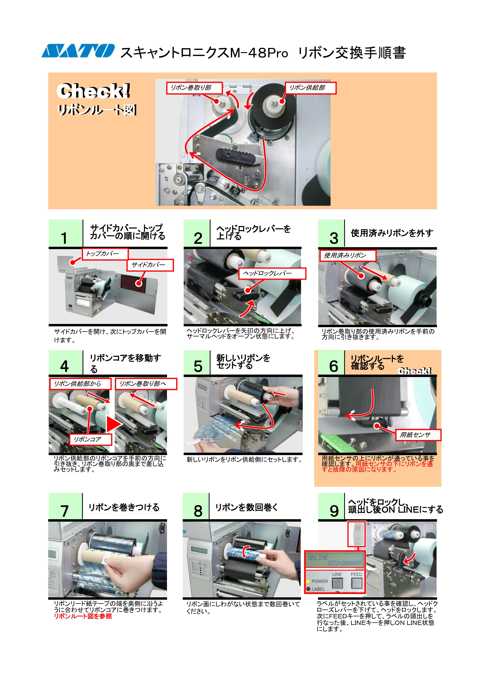 サトー M-48Pro8 / 12 / 24 PDFを見る — 原本ページ — 1ページ