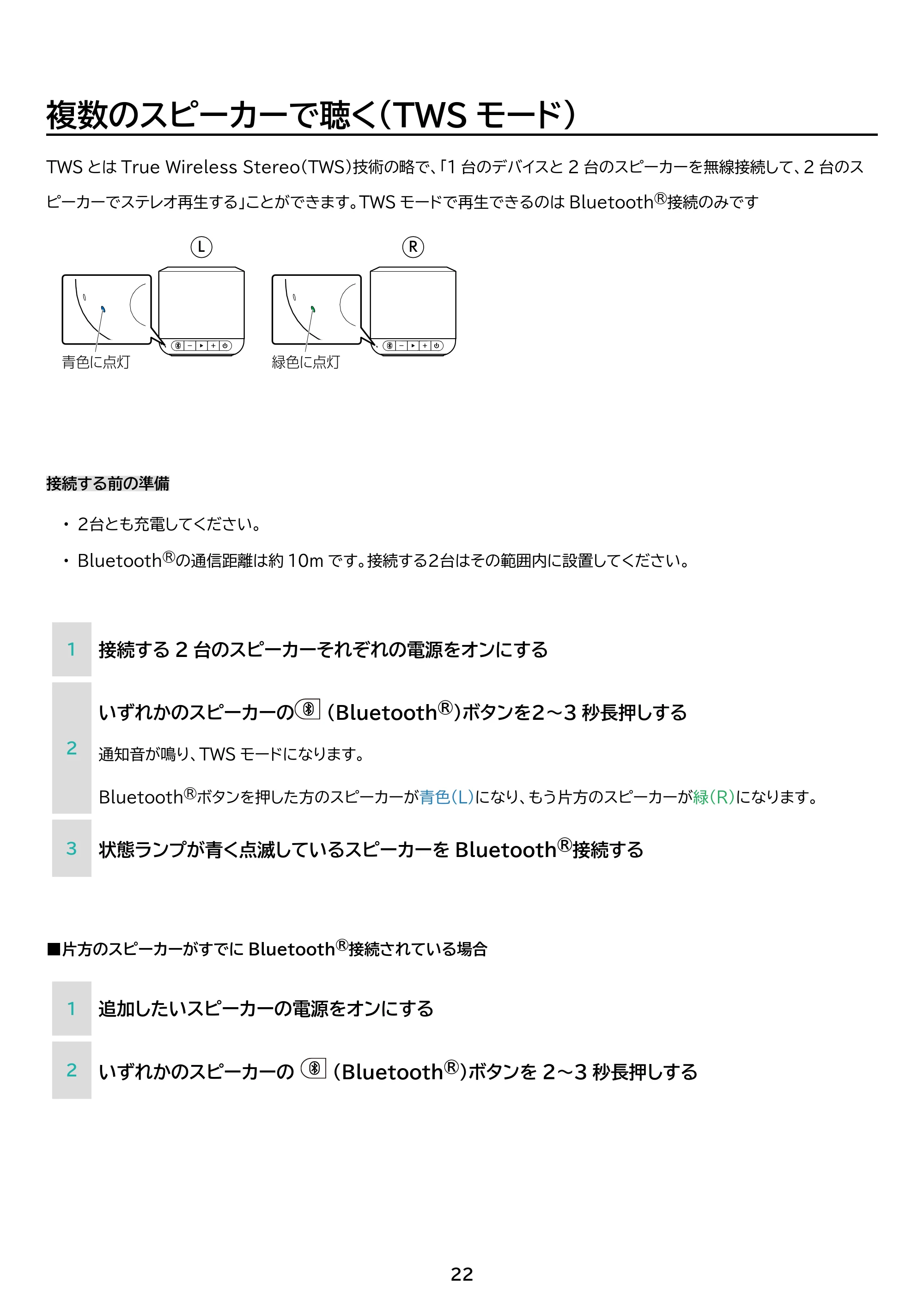 アイリスオーヤマ BTS-101 取扱説明書 — 原本ページ — 22ページ