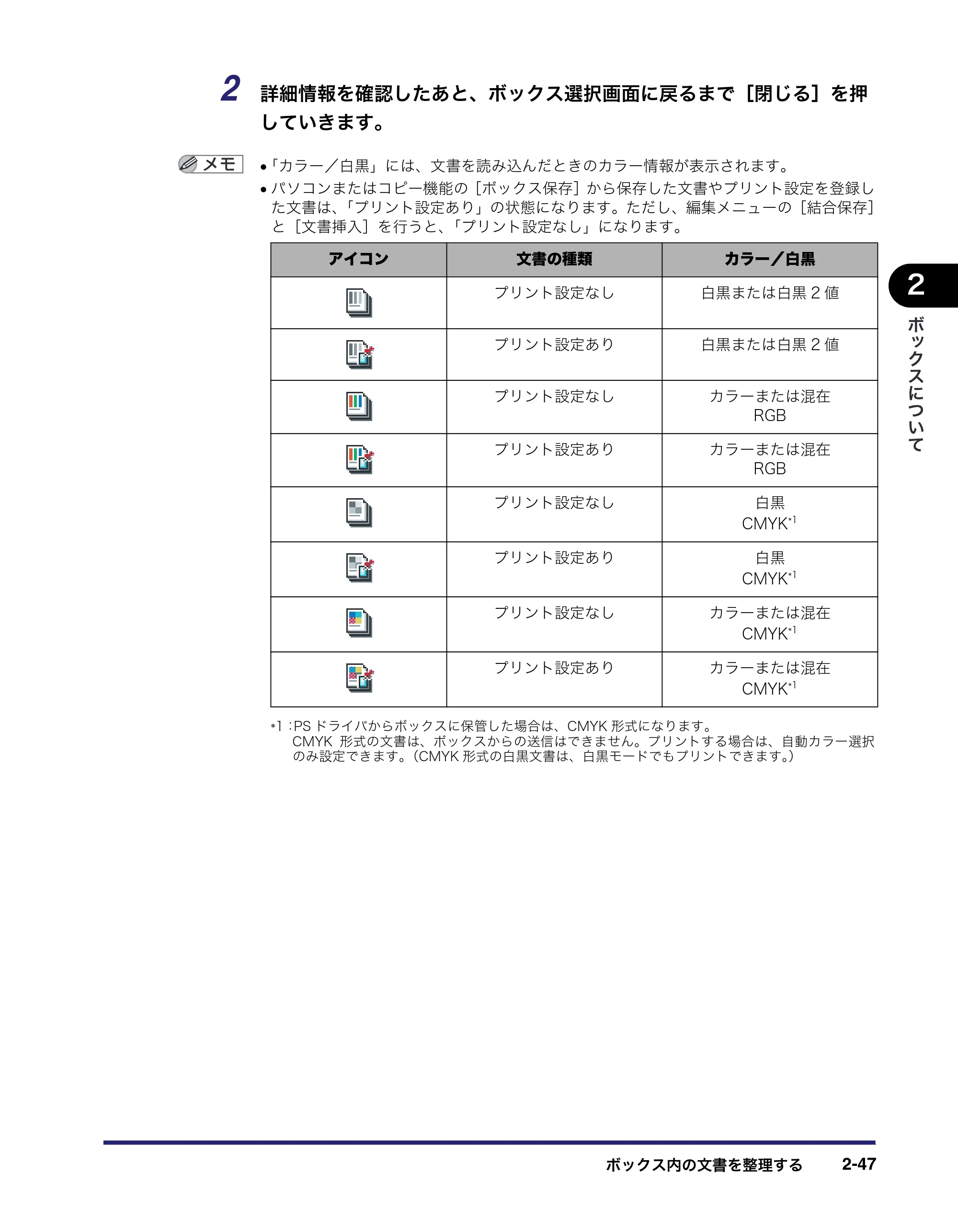 キヤノン iR C3580/C3580F/C3080/C3080F コピー／ボックスガイド （PDF形式／16.85Mバイト） — 原本ページ — 97ページ