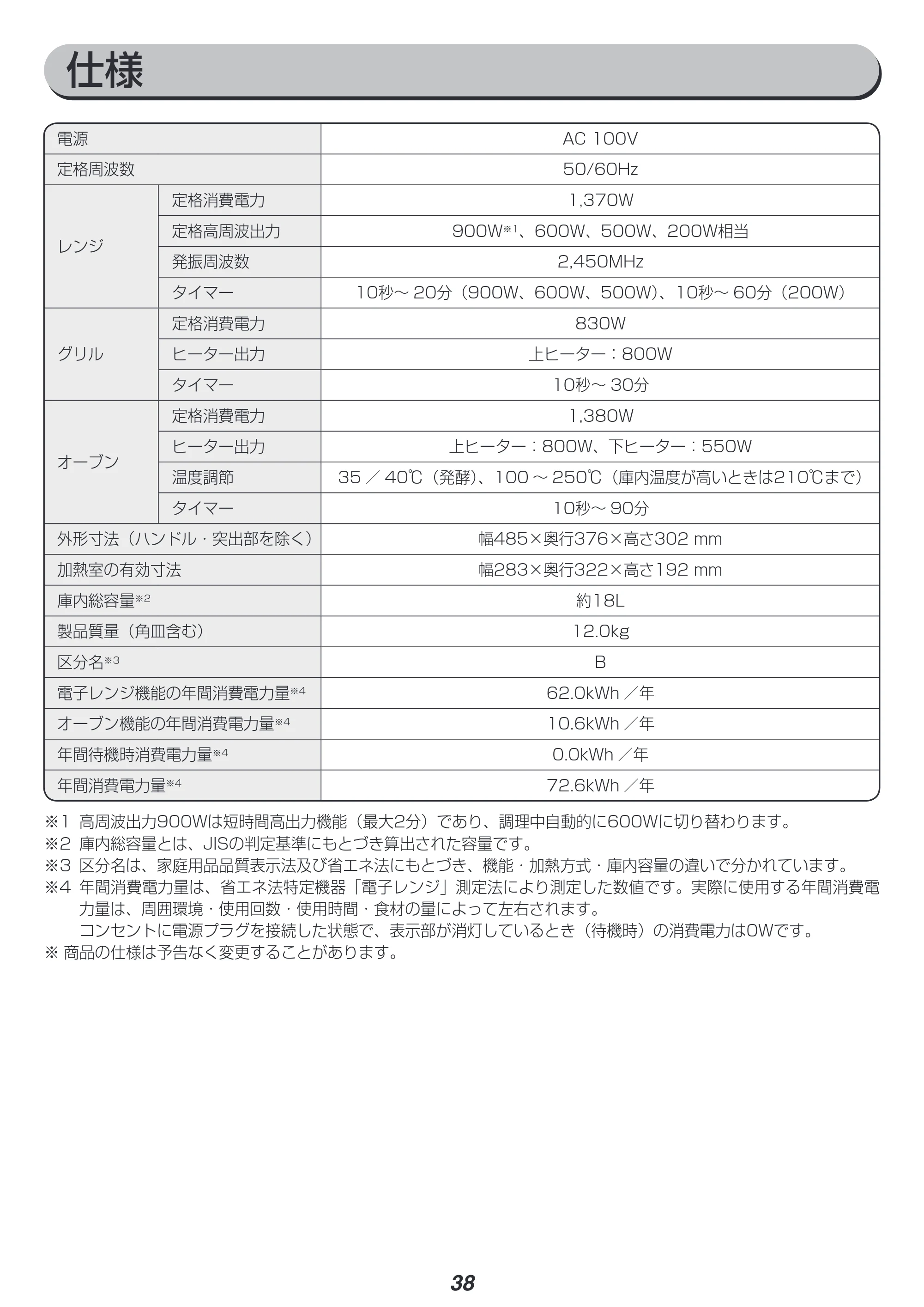 アイリスオーヤマ MO-FS2 取扱説明書 — 原本ページ — 38ページ