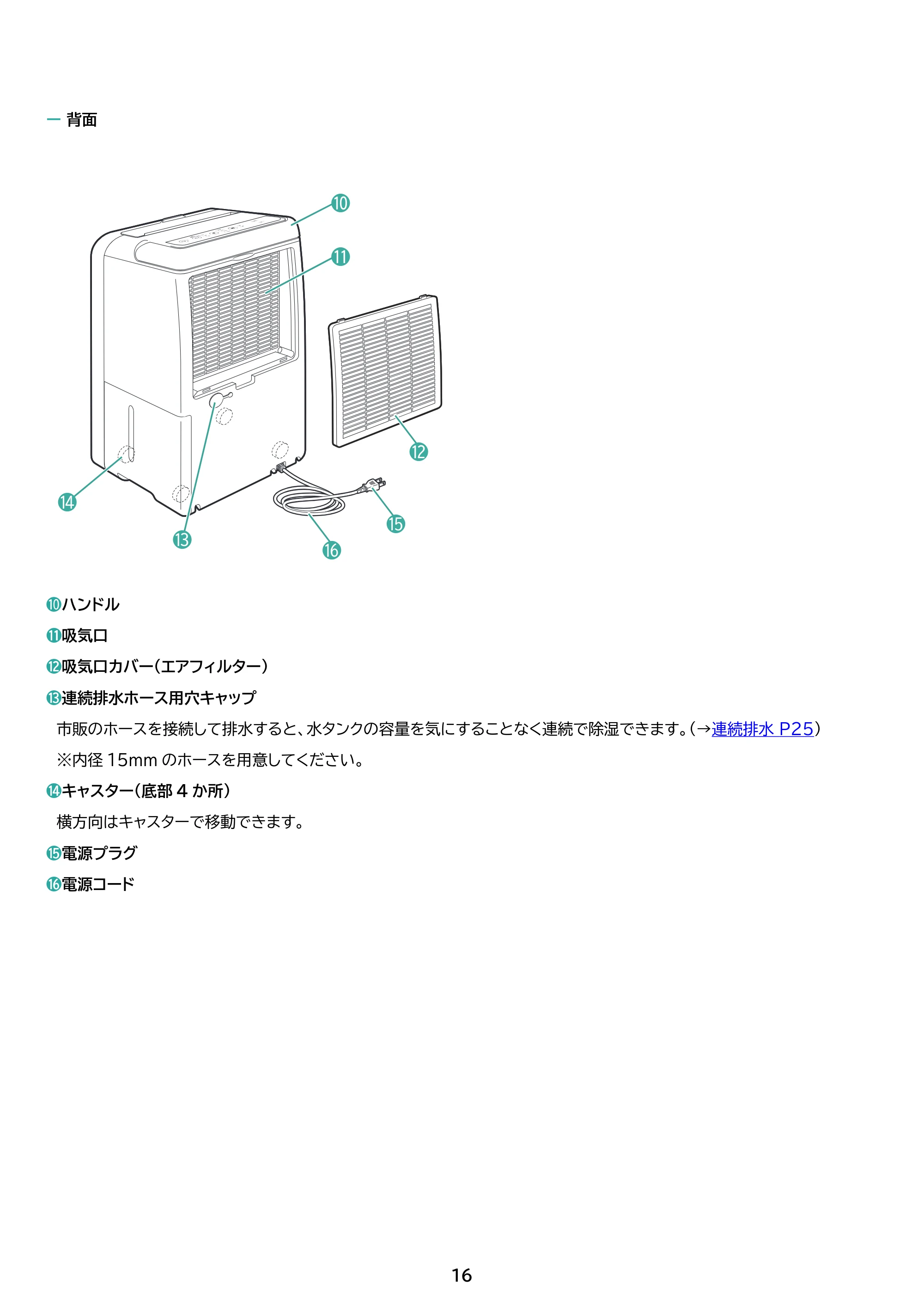 アイリスオーヤマ IJC-R65 取扱説明書 — 原本ページ — 16ページ
