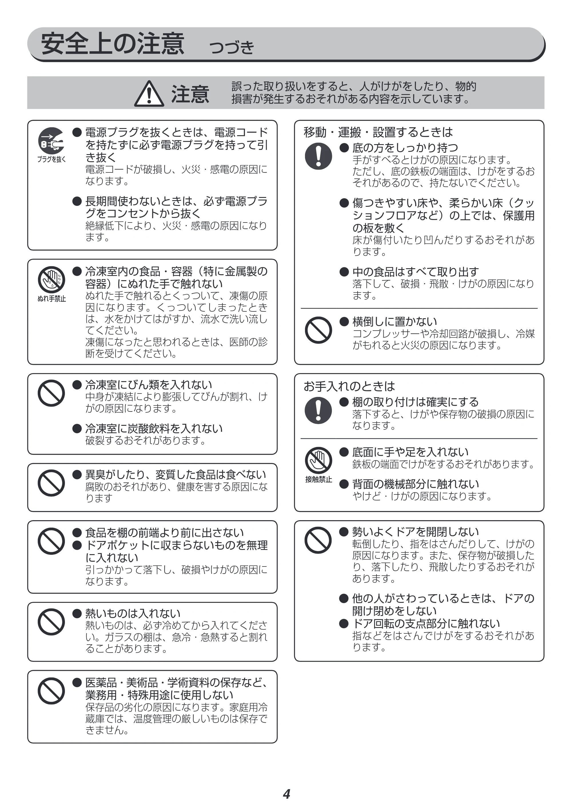 アイリスオーヤマ AF156-WE 取扱説明書 — 原本ページ — 4ページ