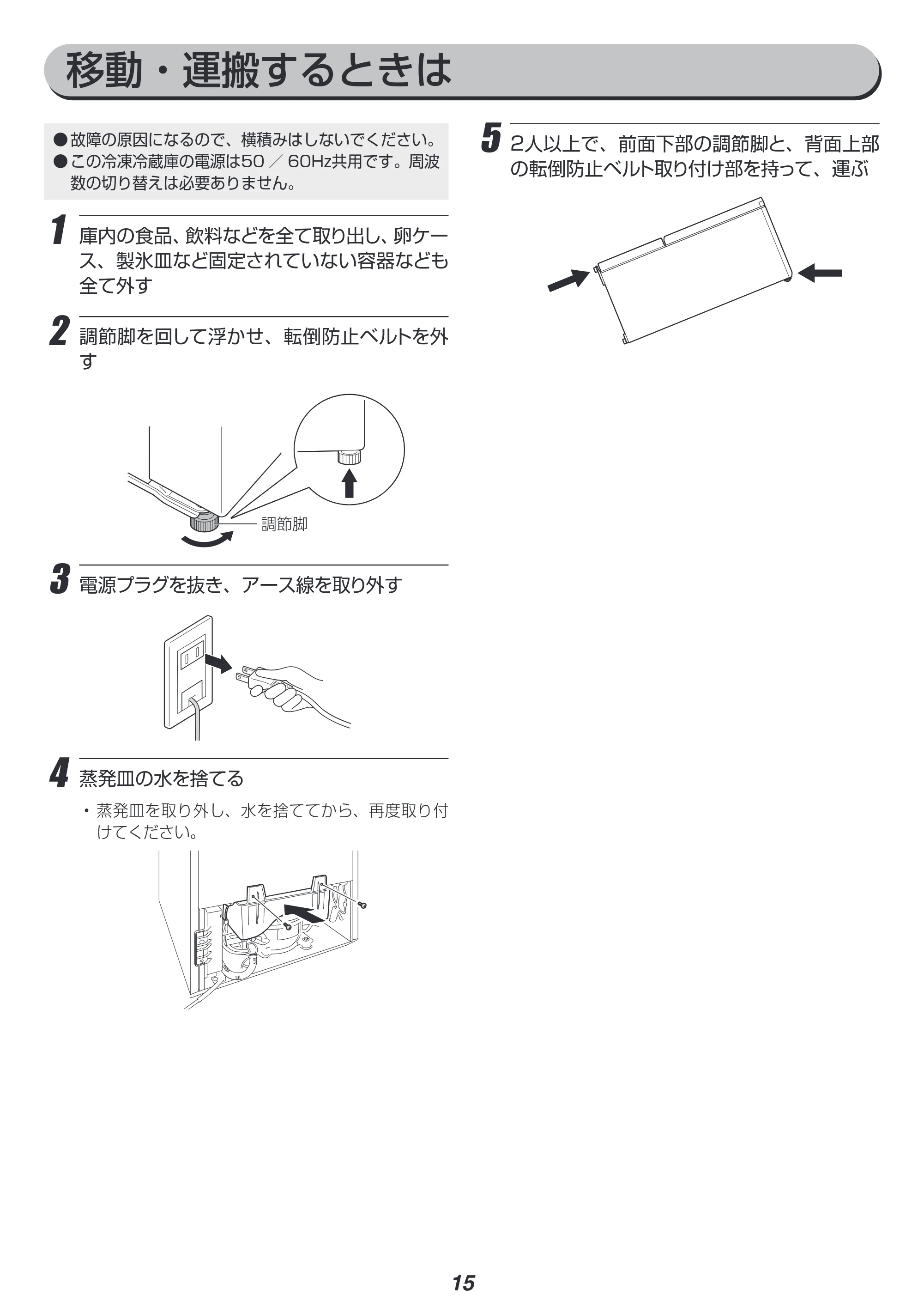 アイリスオーヤマ AF156-WE 取扱説明書 — 原本ページ — 15ページ