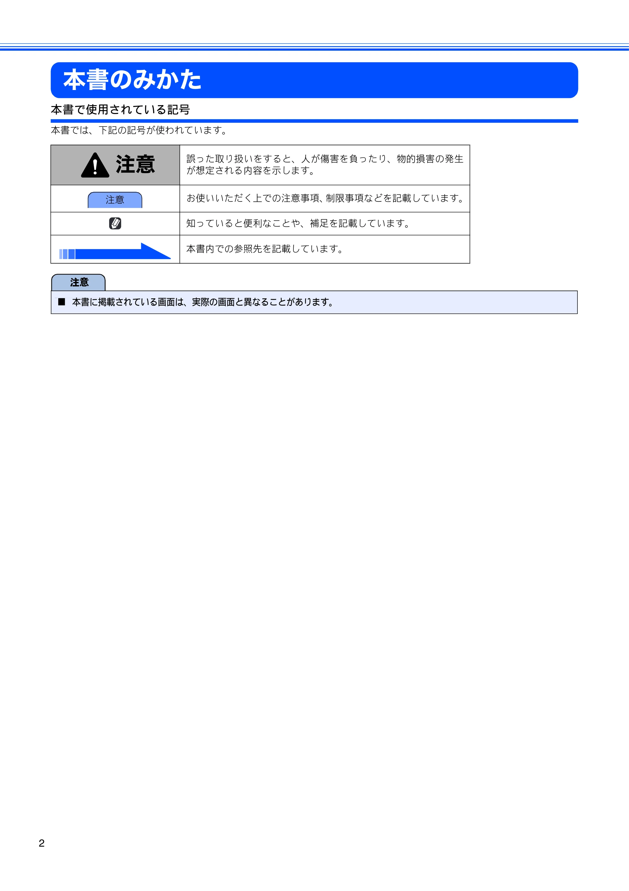 ブラザー MFC-6890CN かんたん設置ガイド — 本書のみかた — 原本ページ — 4ページ