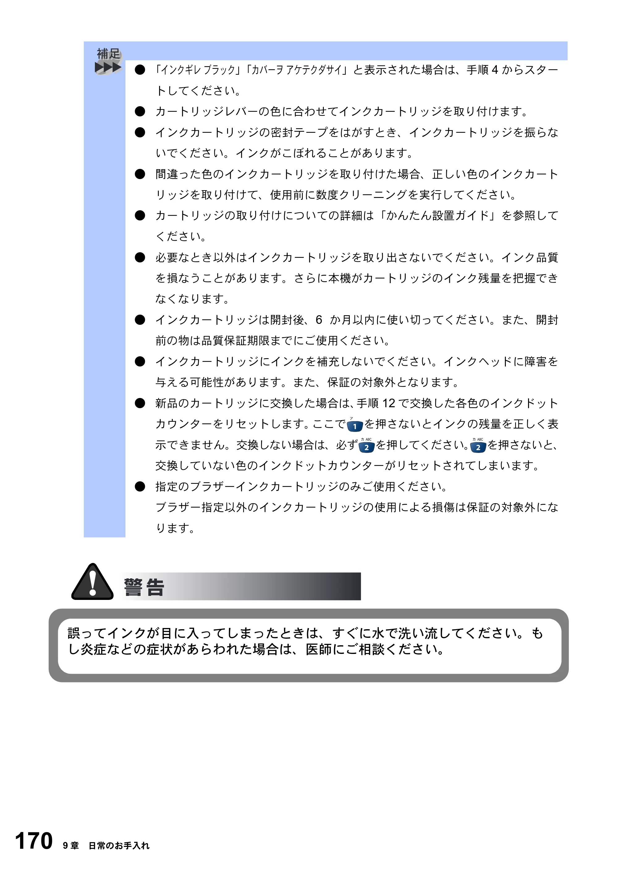 ブラザー MFC-3420J 取扱説明書（本体） — 原本ページ — 170ページ