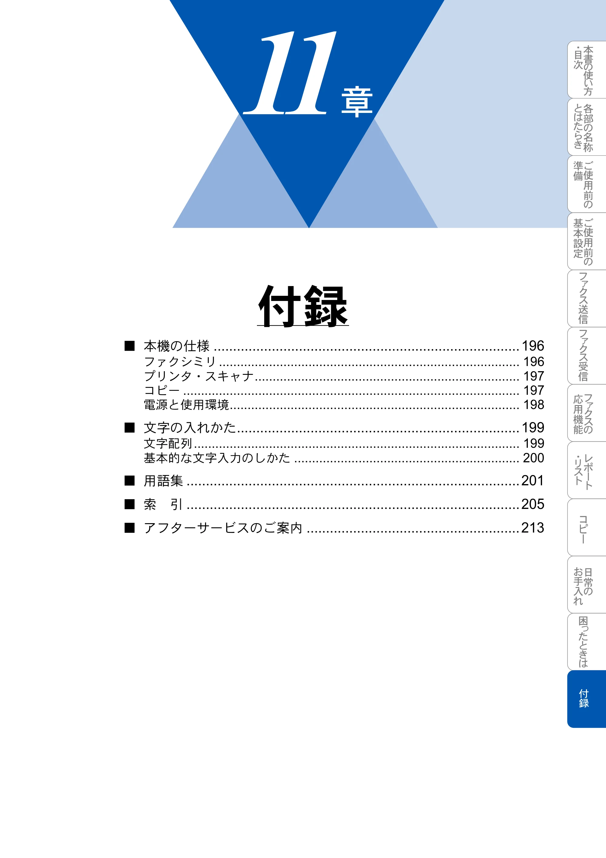 ブラザー MFC-3420J 取扱説明書（本体） — 付録 — 原本ページ — 195ページ