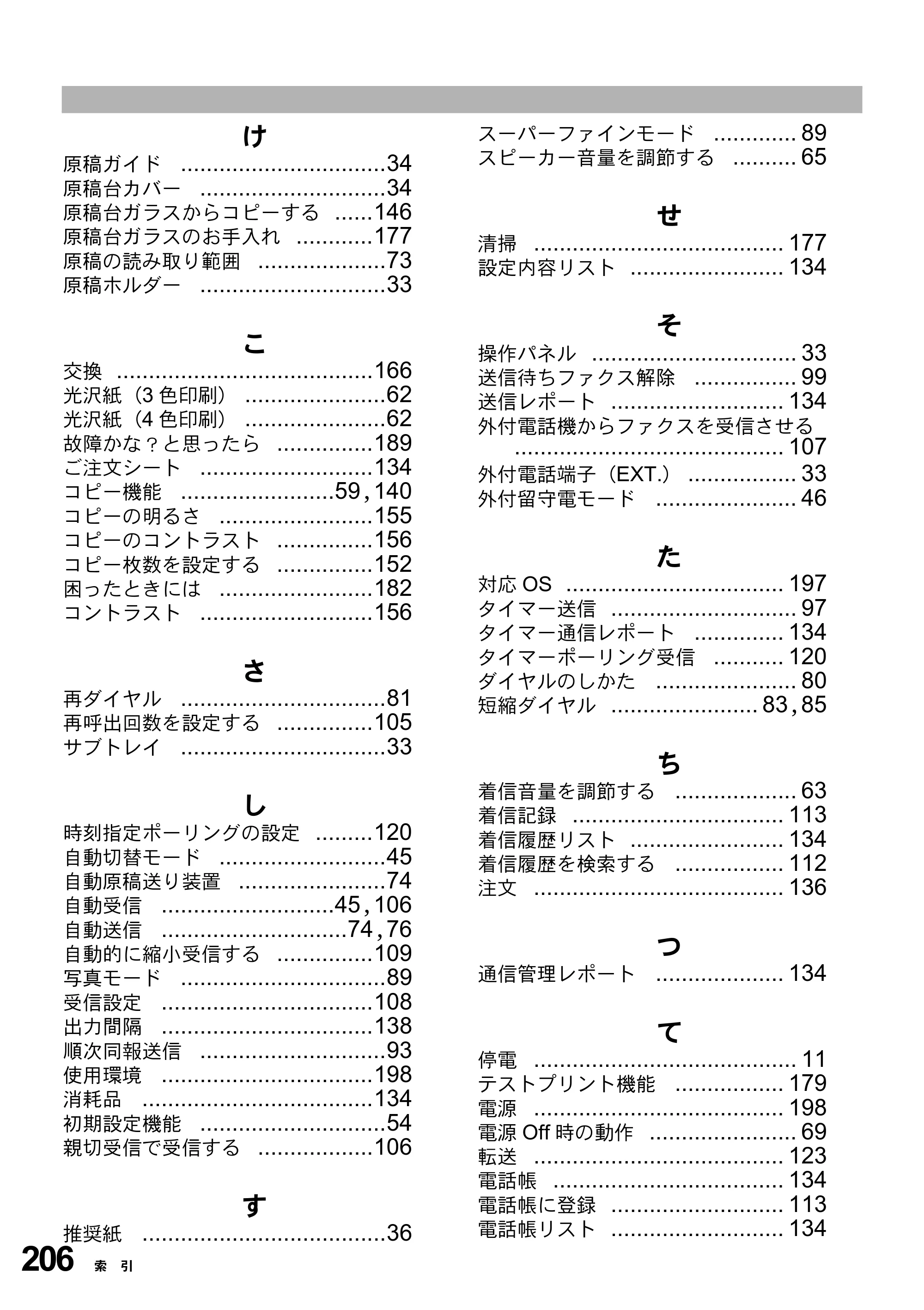 ブラザー MFC-3420J 取扱説明書（本体） — 原本ページ — 206ページ