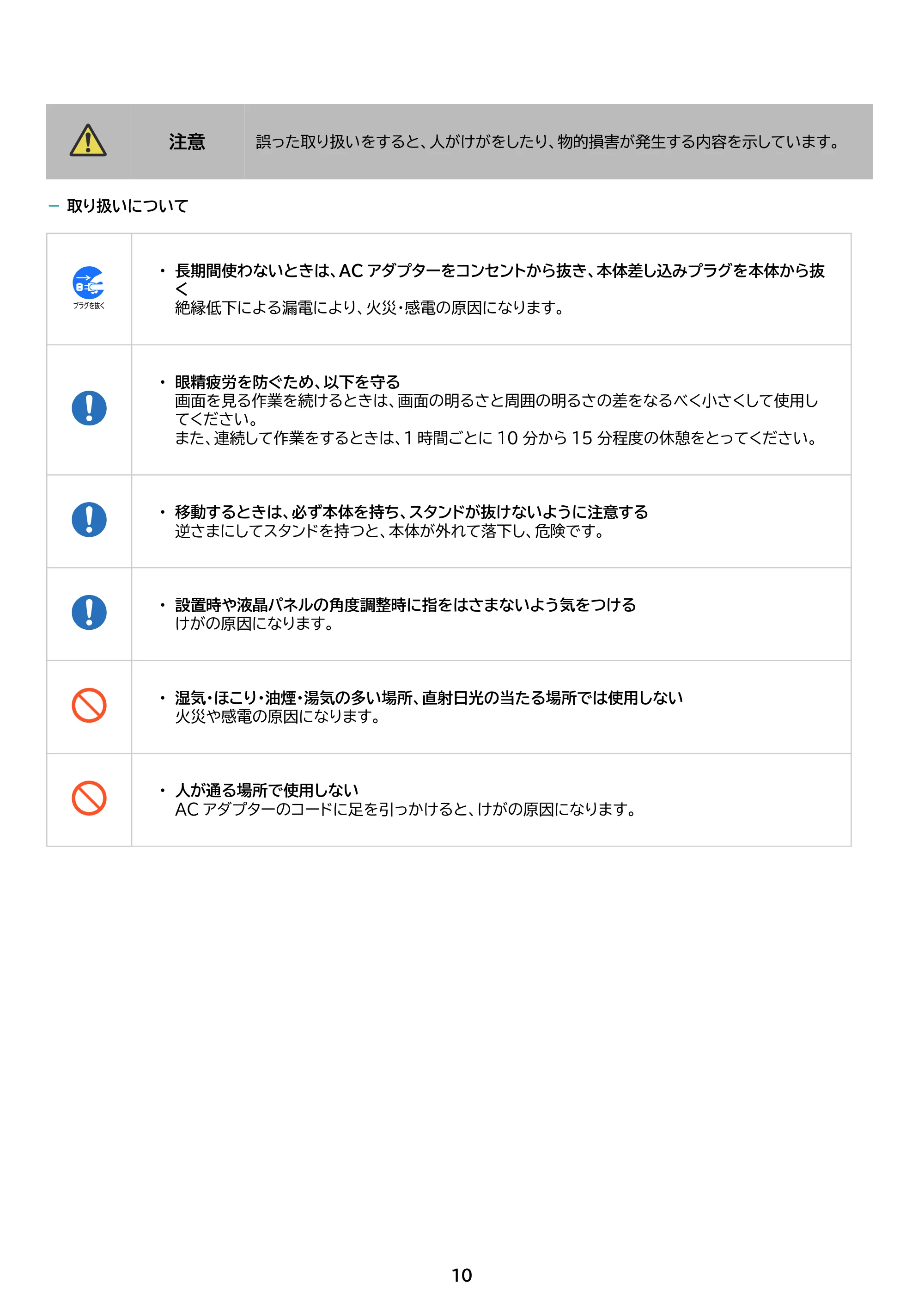 アイリスオーヤマ ILD-D23FHT 取扱説明書 — 原本ページ — 10ページ