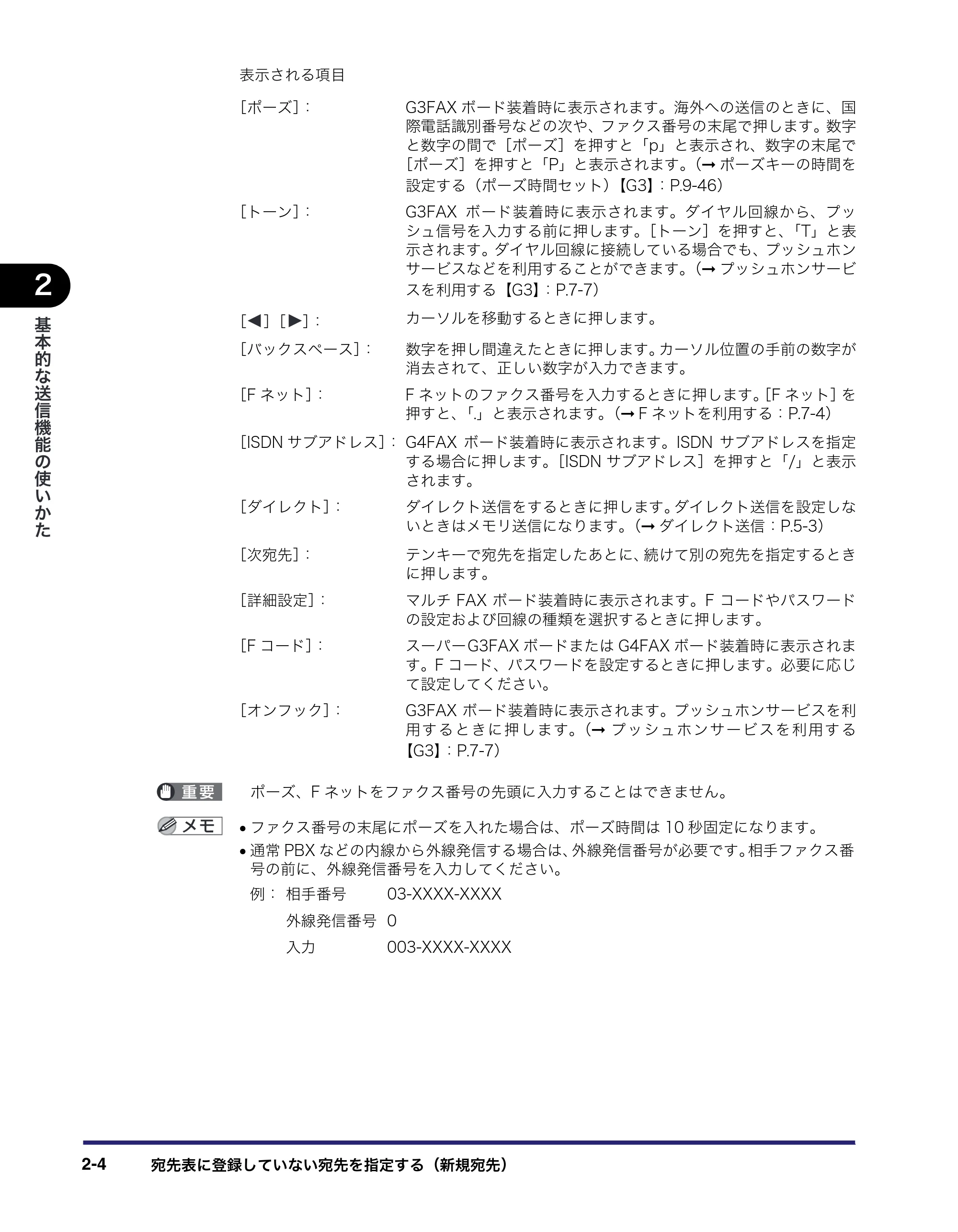 キヤノン iR C3580/C3580F/C3080/C3080F 送信/ファクスガイド (PDF形式/21.5Mバイト) — 原本ページ — 64ページ